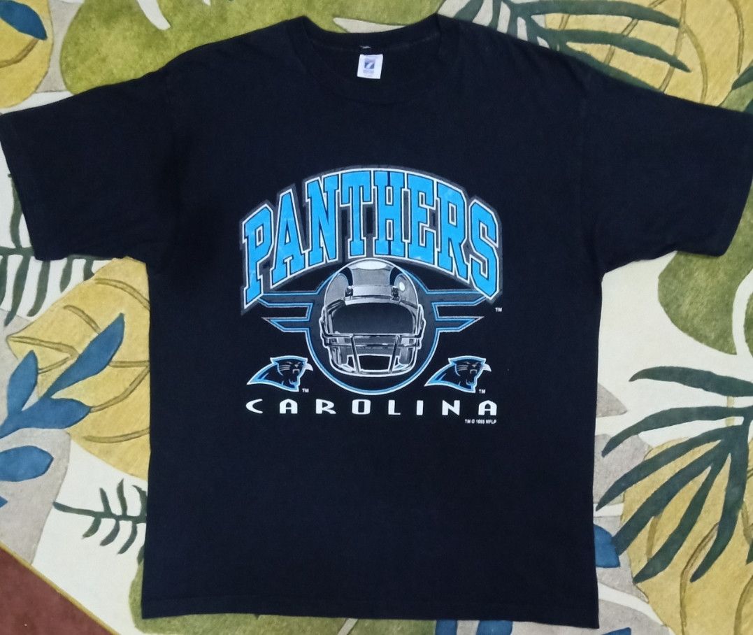 Logo 7 × NFL × Vintage Vintage 90s Carolina Panthers T-shirt Size US XL / EU 56 / 4 - 3 Thumbnail