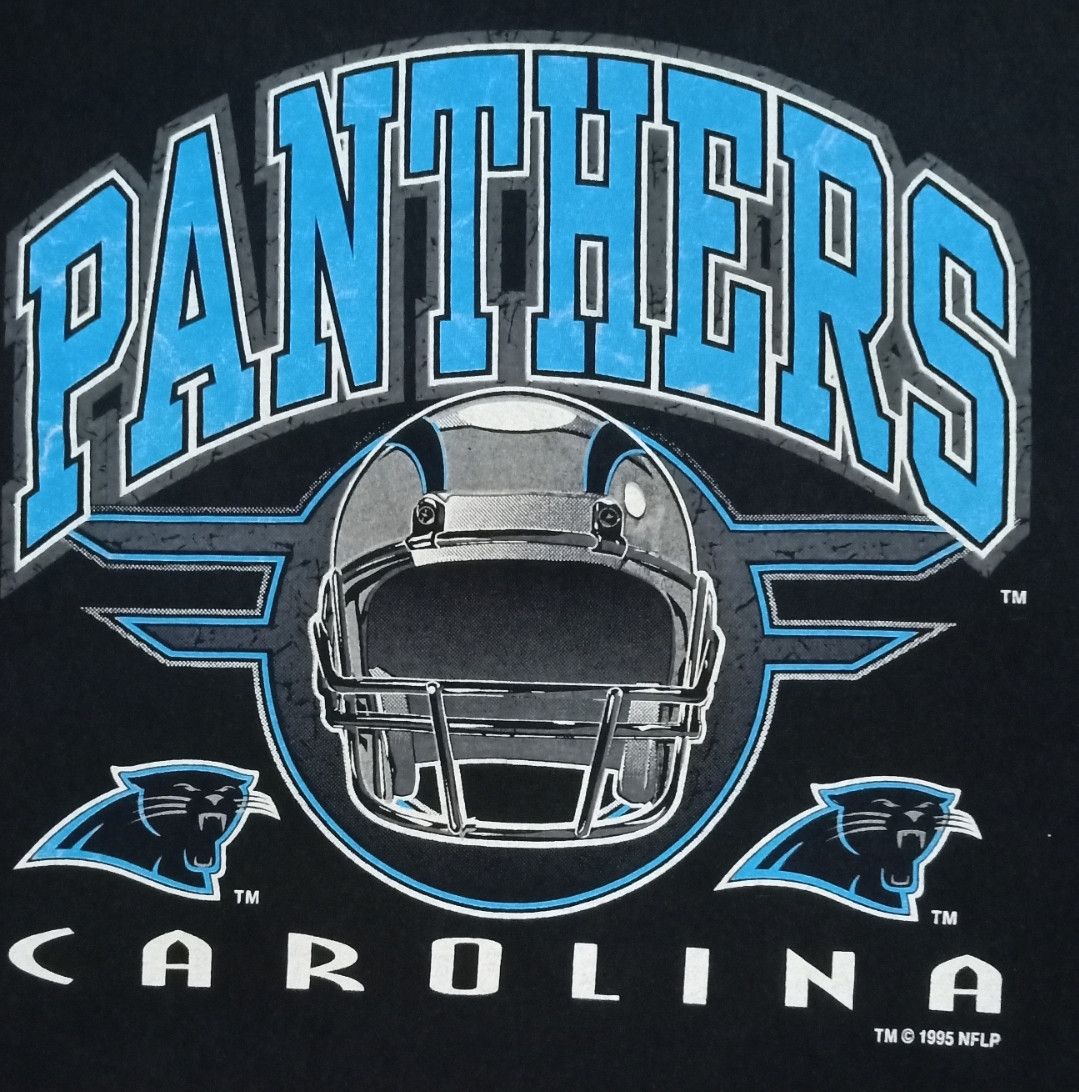 Logo 7 × NFL × Vintage Vintage 90s Carolina Panthers T-shirt Size US XL / EU 56 / 4 - 5 Thumbnail