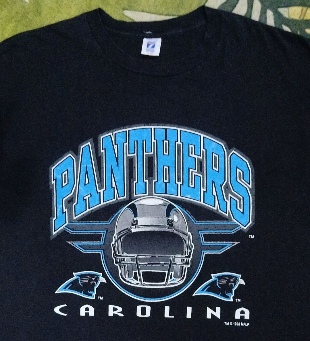 Logo 7 × NFL × Vintage Vintage 90s Carolina Panthers T-shirt Size US XL / EU 56 / 4 - 4 Thumbnail