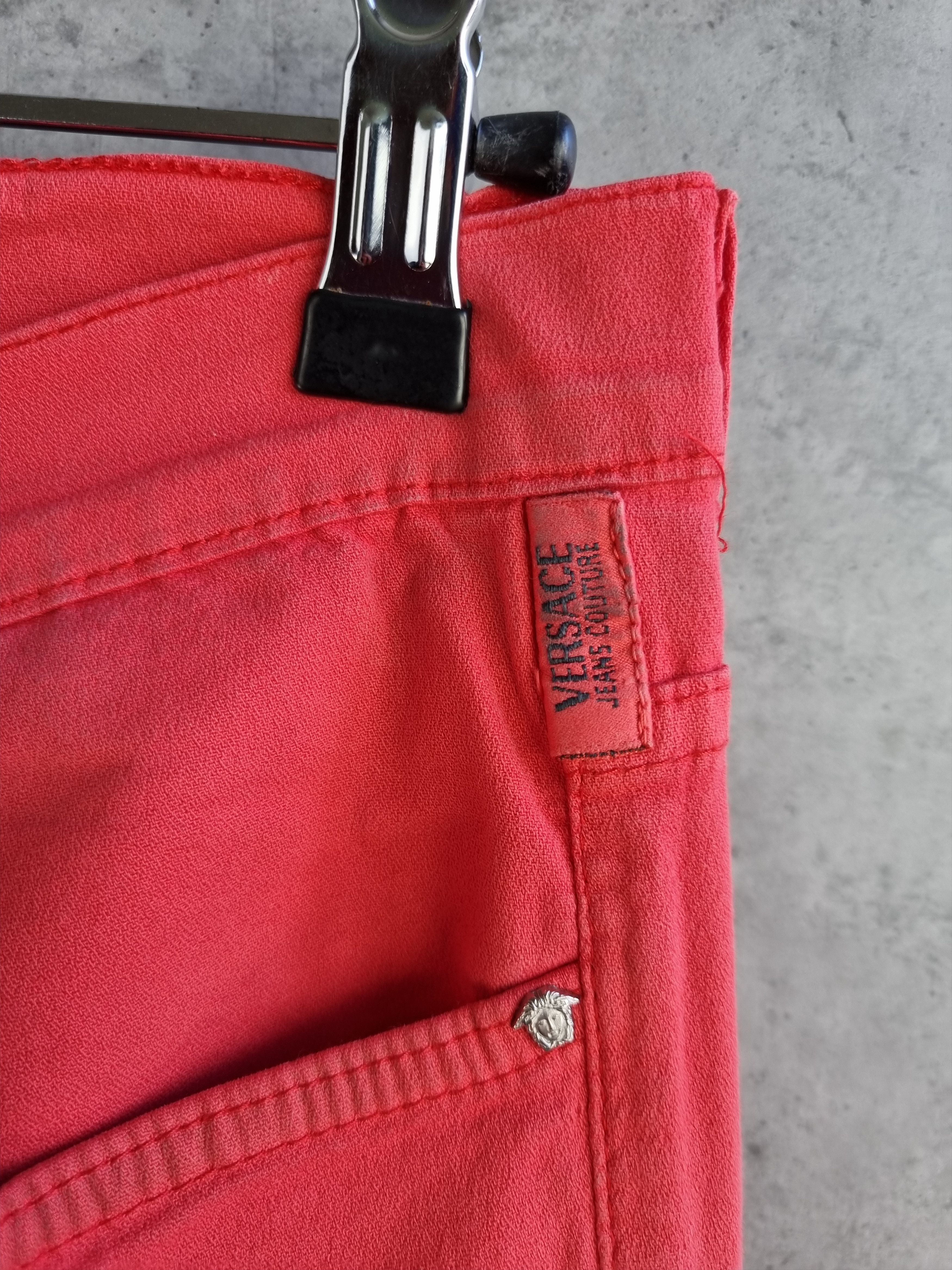 Gianni Valentino × Versace × Versace Jeans Couture VERSACE Jeans Couture Buttons fly pink denim pants Size US 34 / EU 50 - 7 Thumbnail