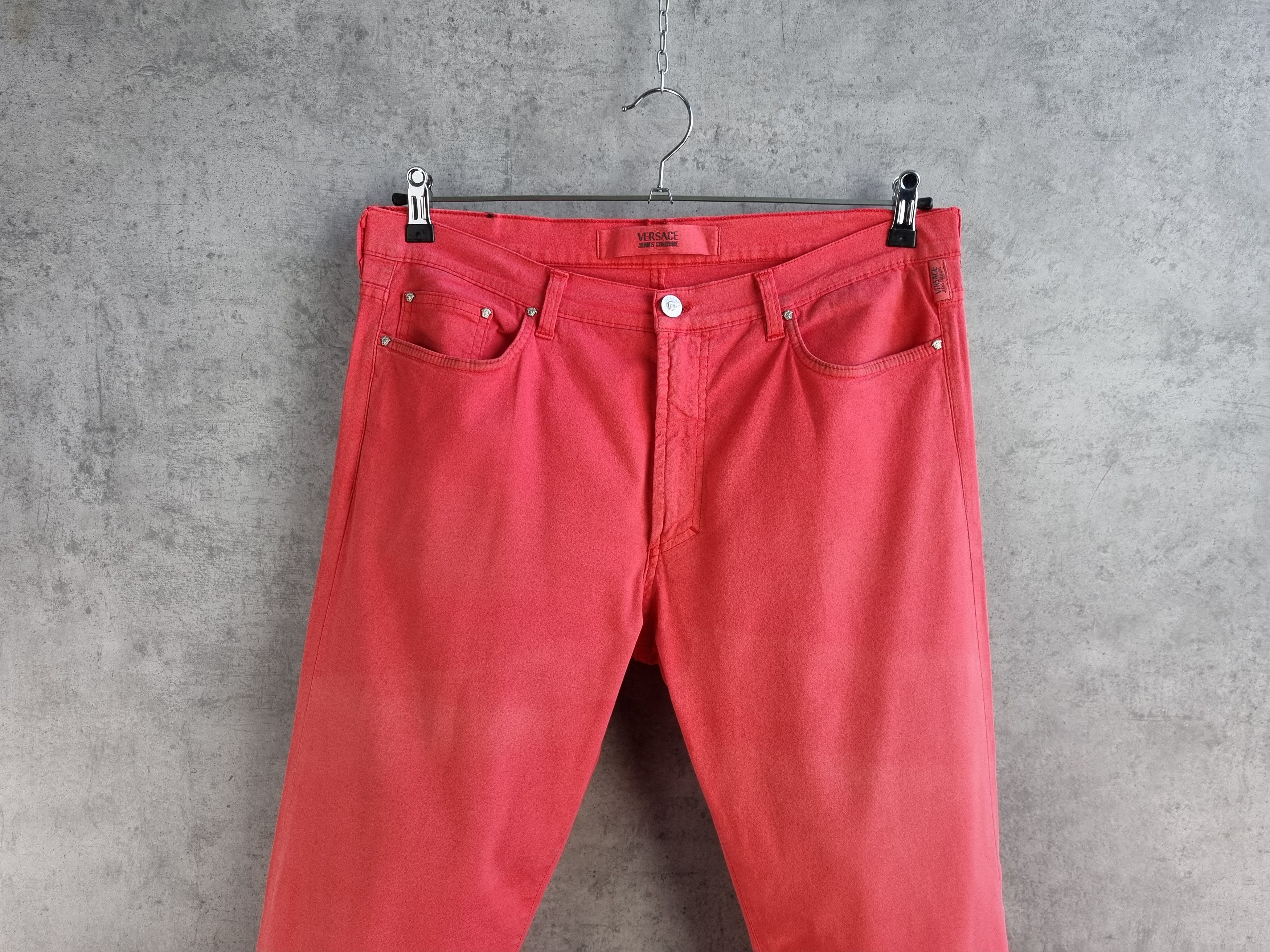 Gianni Valentino × Versace × Versace Jeans Couture VERSACE Jeans Couture Buttons fly pink denim pants Size US 34 / EU 50 - 3 Thumbnail