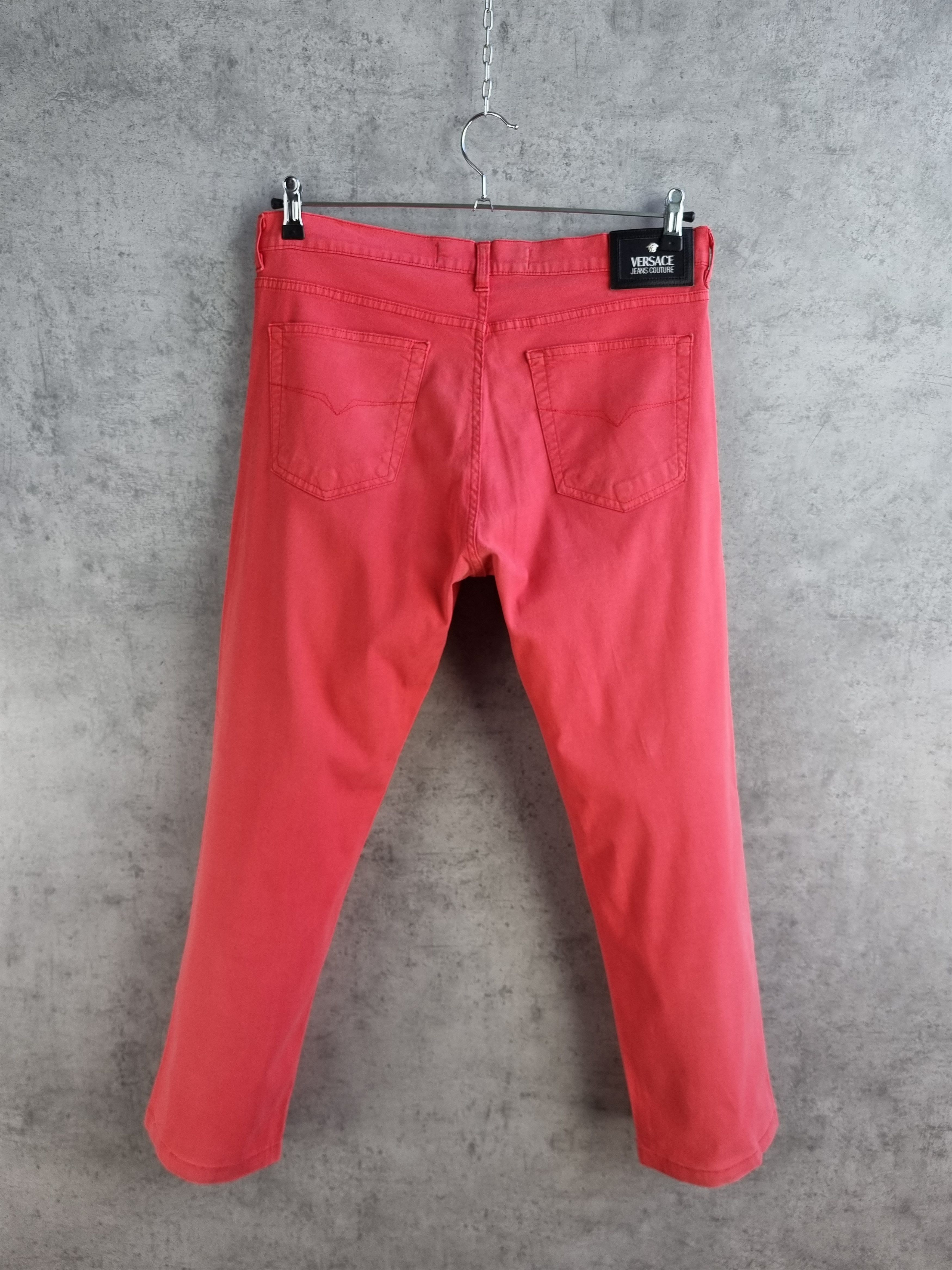 Gianni Valentino × Versace × Versace Jeans Couture VERSACE Jeans Couture Buttons fly pink denim pants Size US 34 / EU 50 - 1 Thumbnail