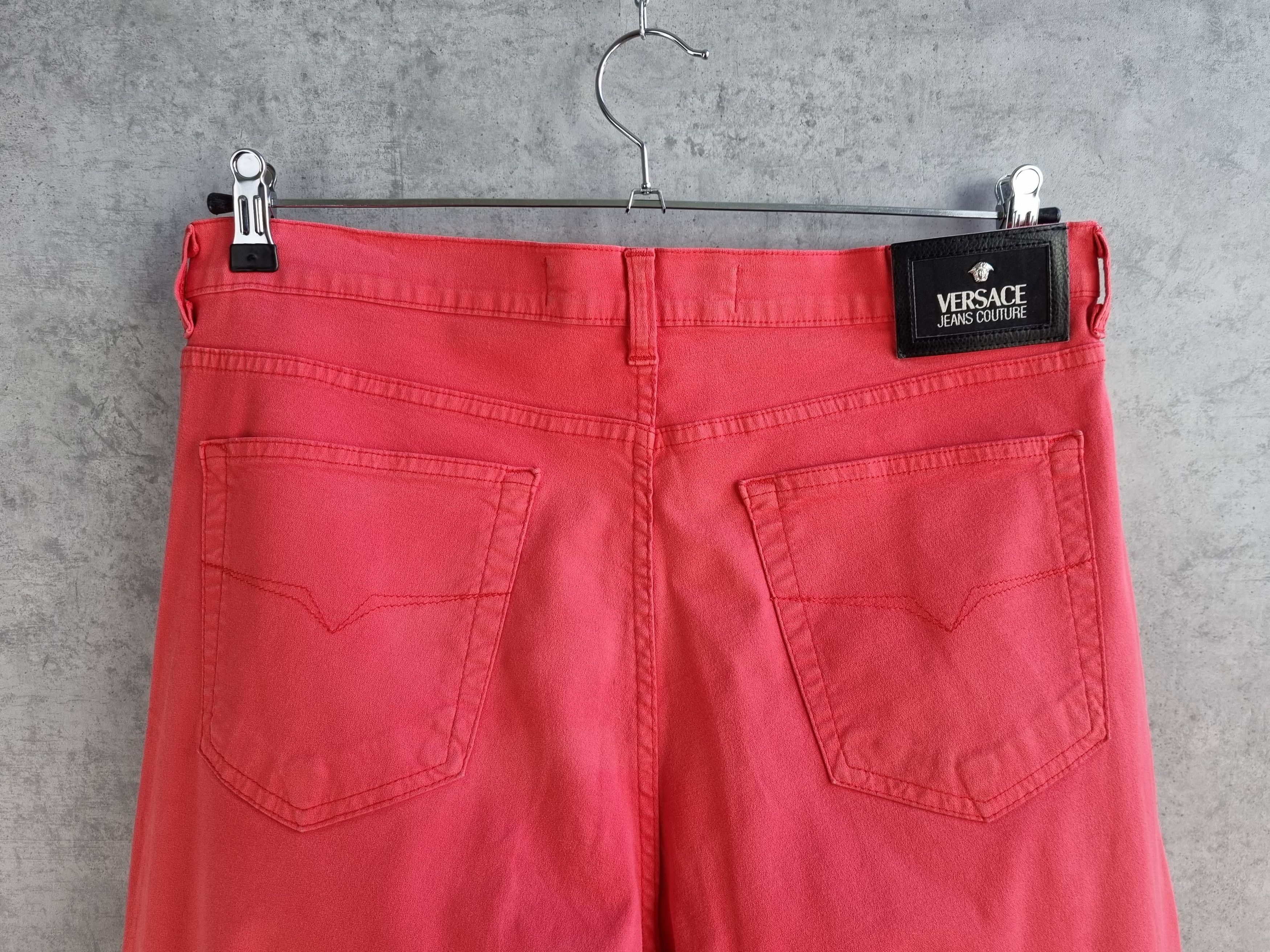 Gianni Valentino × Versace × Versace Jeans Couture VERSACE Jeans Couture Buttons fly pink denim pants Size US 34 / EU 50 - 4 Thumbnail