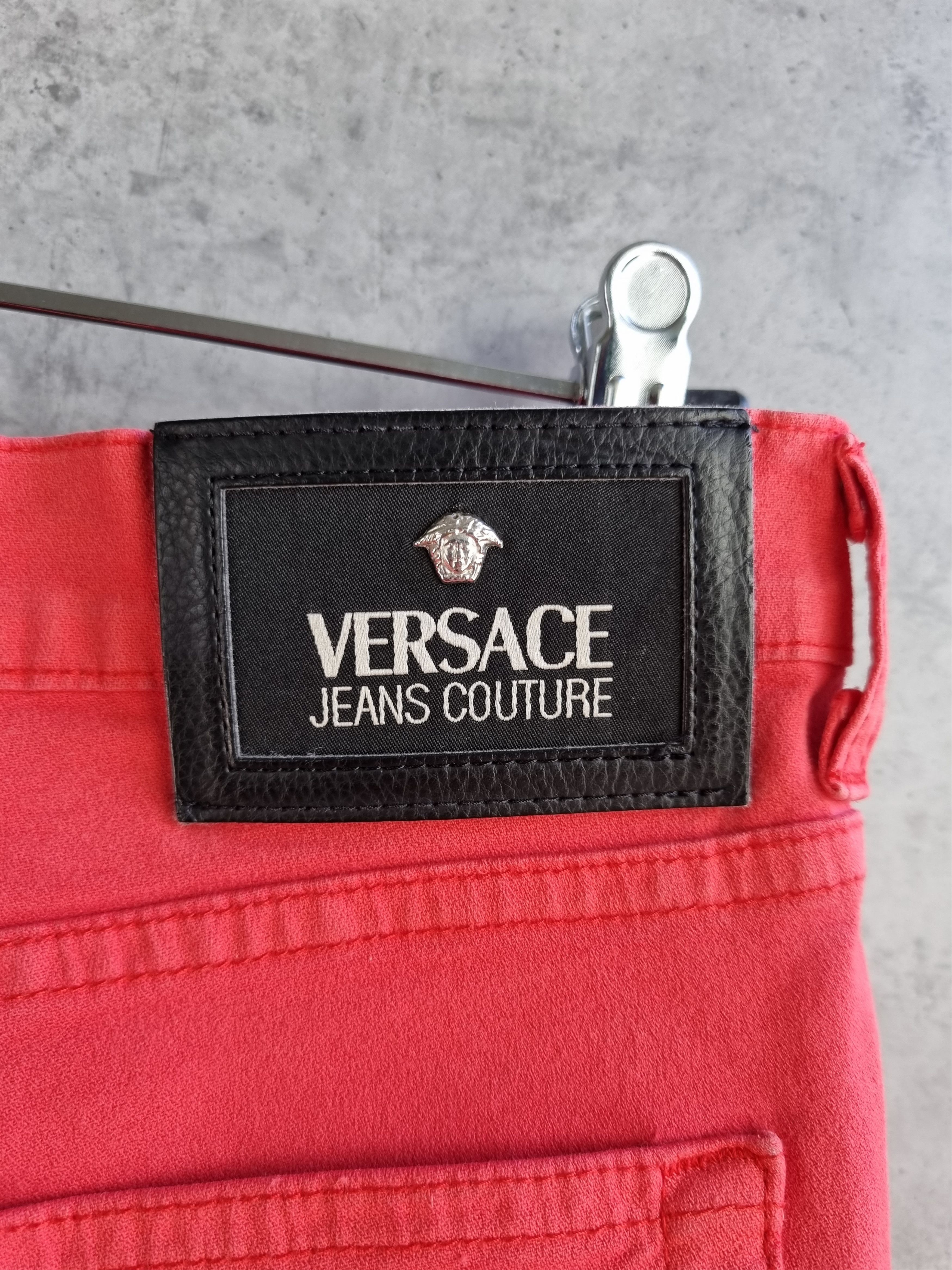 Gianni Valentino × Versace × Versace Jeans Couture VERSACE Jeans Couture Buttons fly pink denim pants Size US 34 / EU 50 - 5 Thumbnail