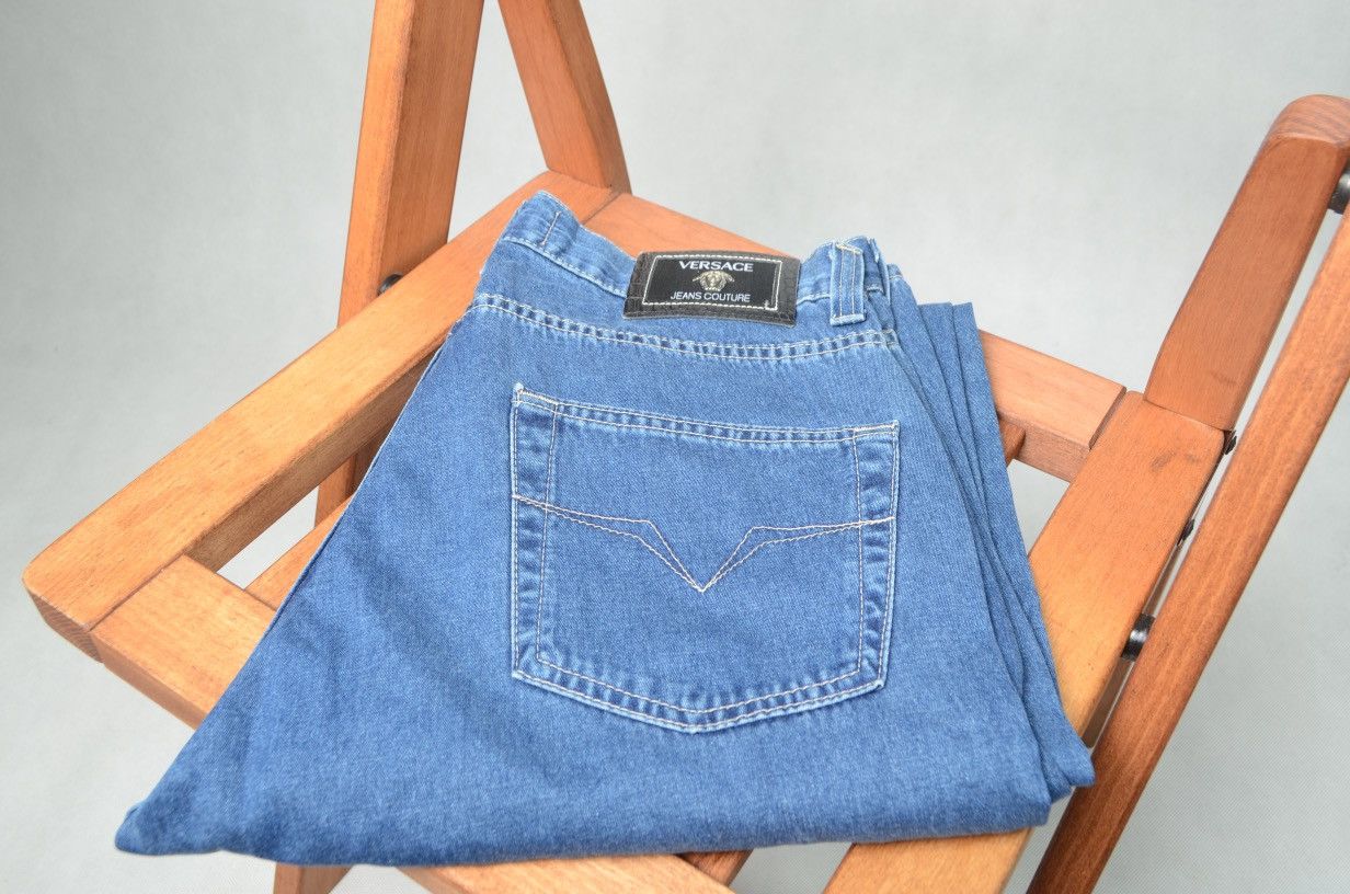 Versace Vintage Versace denim jeans pants size 33 fits 30 Size US 33 - 1 Thumbnail