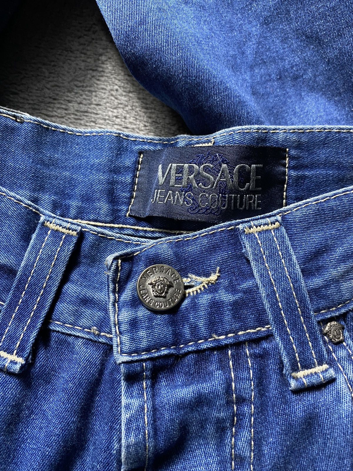 Versace Vintage Versace denim jeans pants size 33 fits 30 Size US 33 - 4 Thumbnail