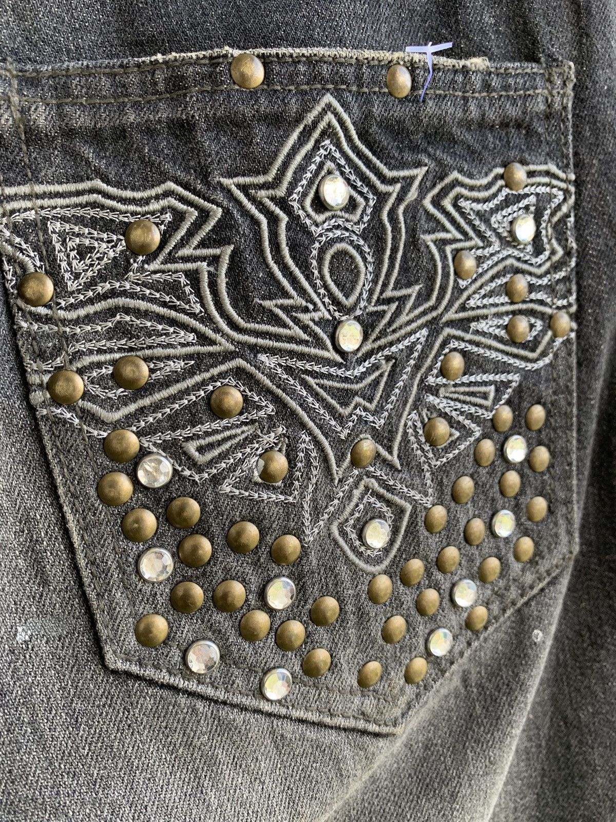 semanticdesign Flare🔥 Semantic Design Distressed Paint Splatter Jeans Size US 31 - 13 Thumbnail