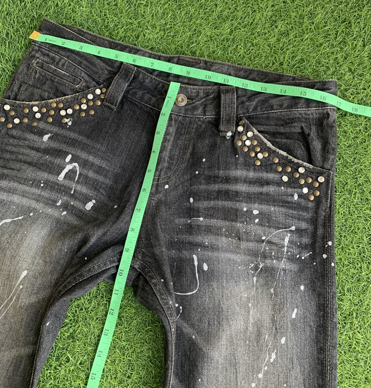 semanticdesign Flare🔥 Semantic Design Distressed Paint Splatter Jeans Size US 31 - 15 Thumbnail