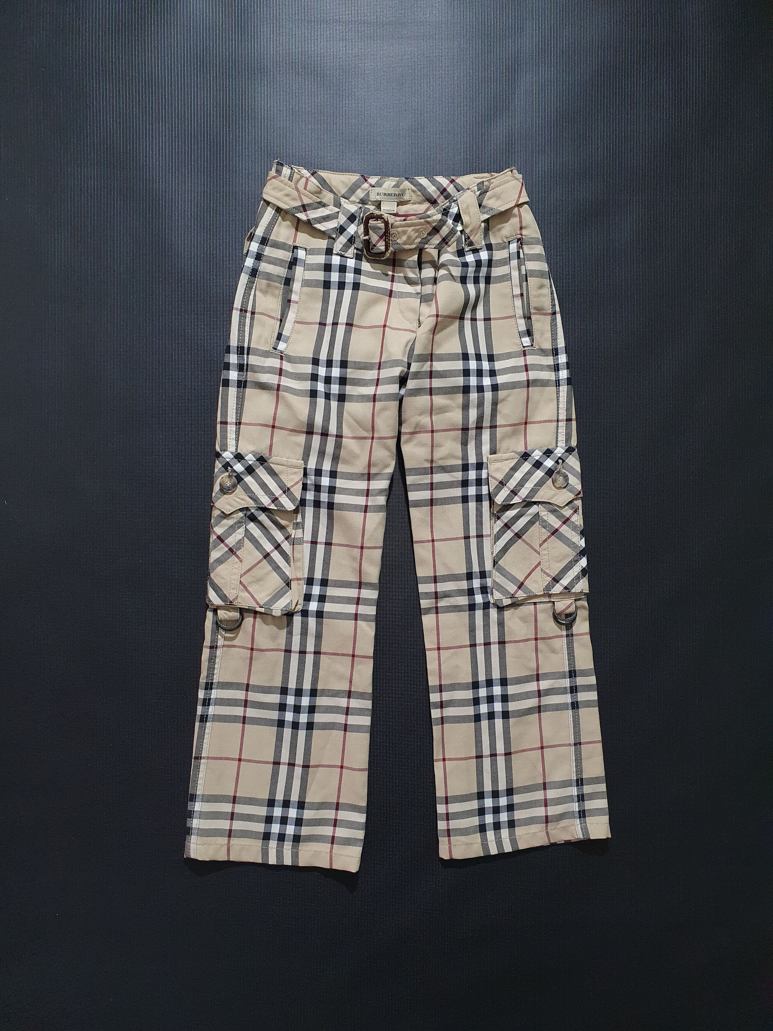 Burberry × Burberry Prorsum Rare Children's Pants Burberry Nova Check Cargo Size US 26 / EU 42 - 1 Thumbnail