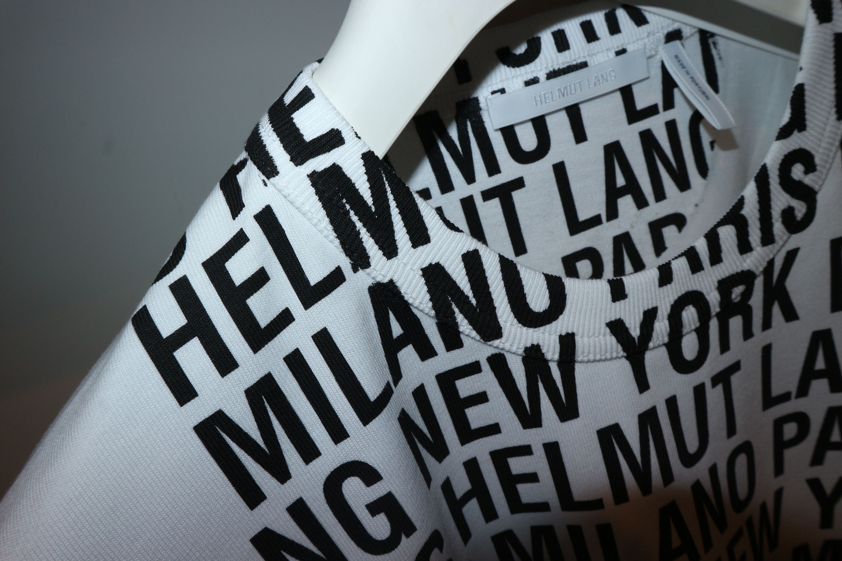 Helmut Lang White Box Logo T-Shirt Size US M / EU 48-50 / 2 - 2 Thumbnail
