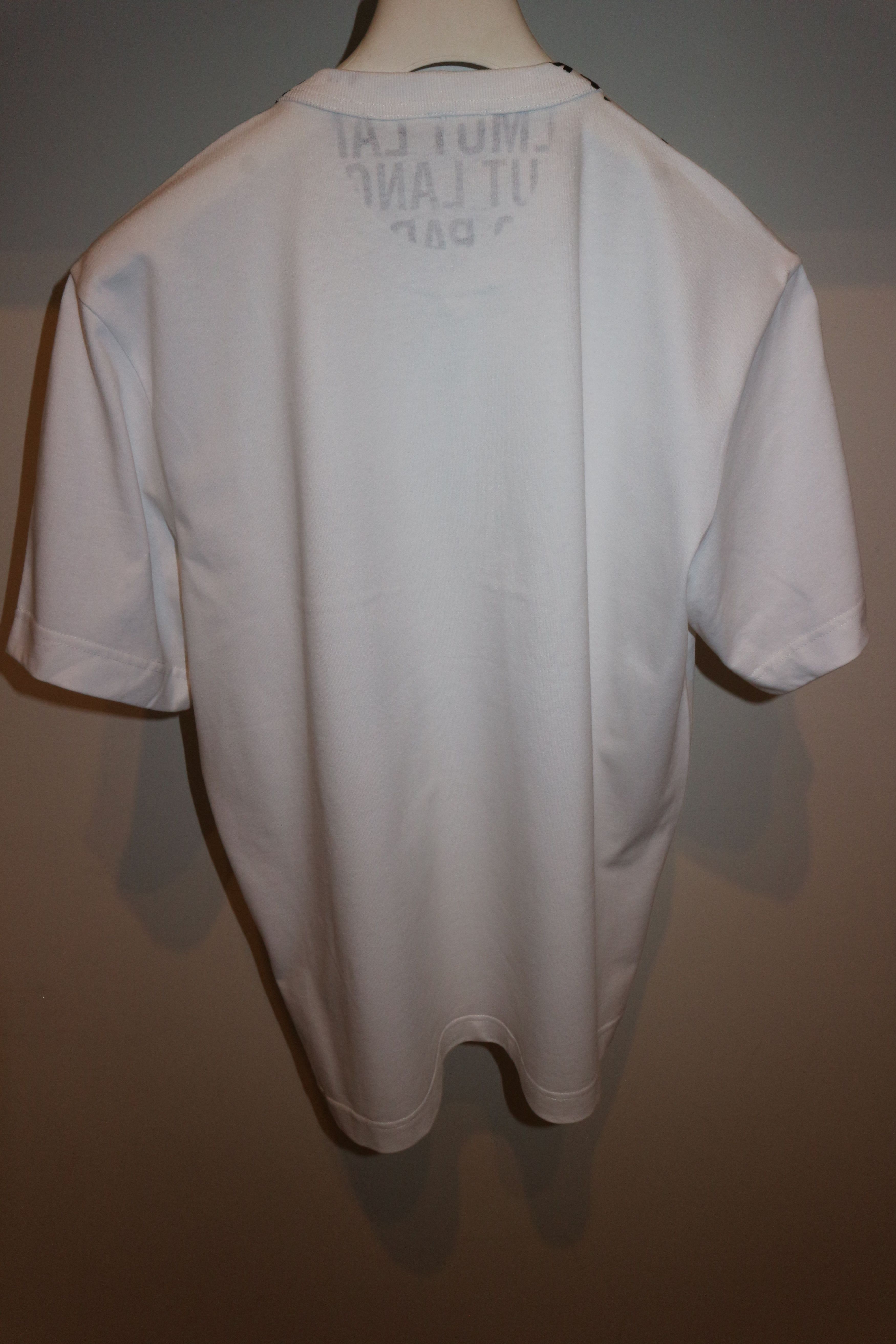 Helmut Lang White Box Logo T-Shirt Size US M / EU 48-50 / 2 - 7 Thumbnail