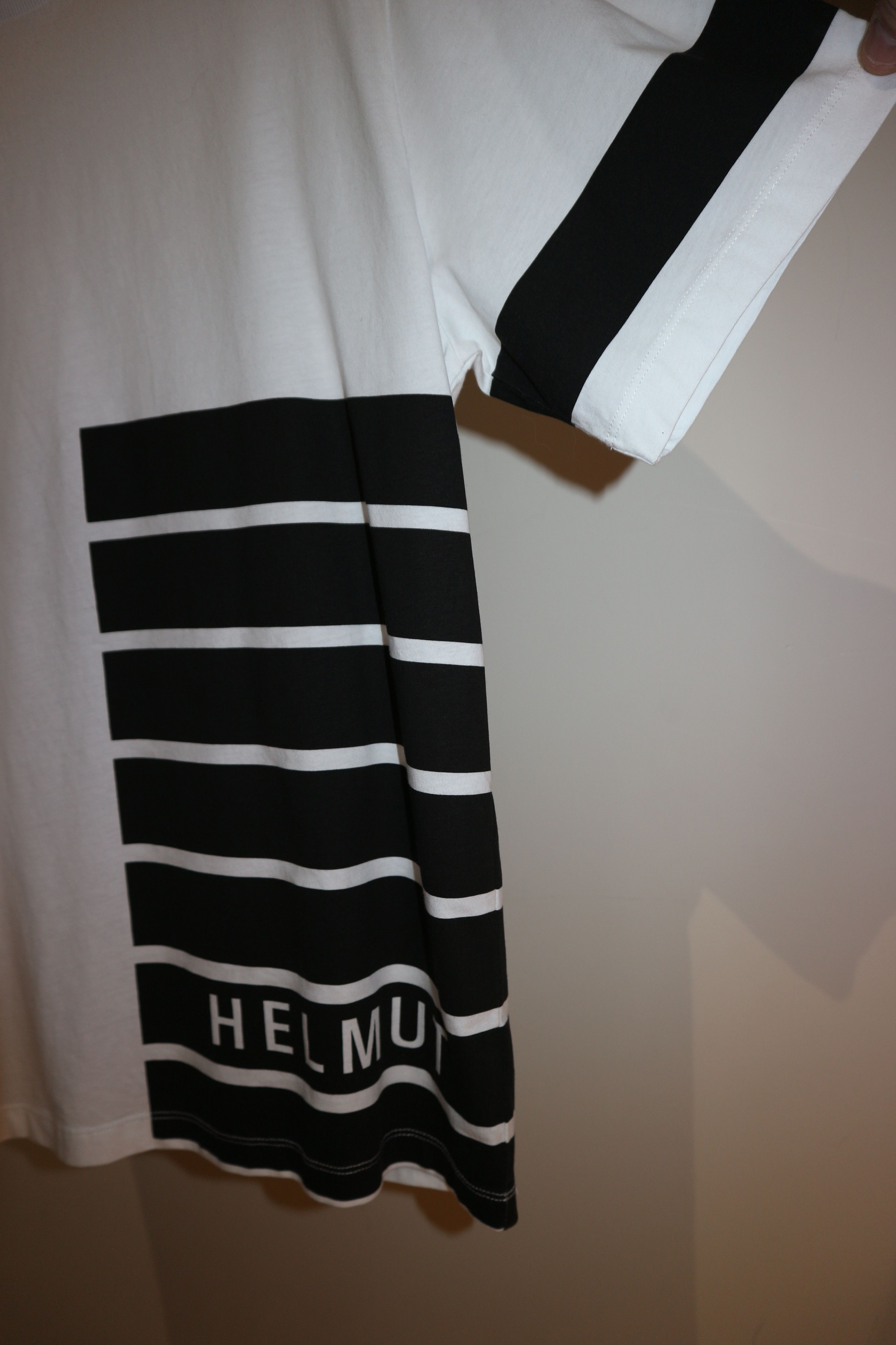 Helmut Lang logo stripes t-shirt Size US M / EU 48-50 / 2 - 5 Thumbnail