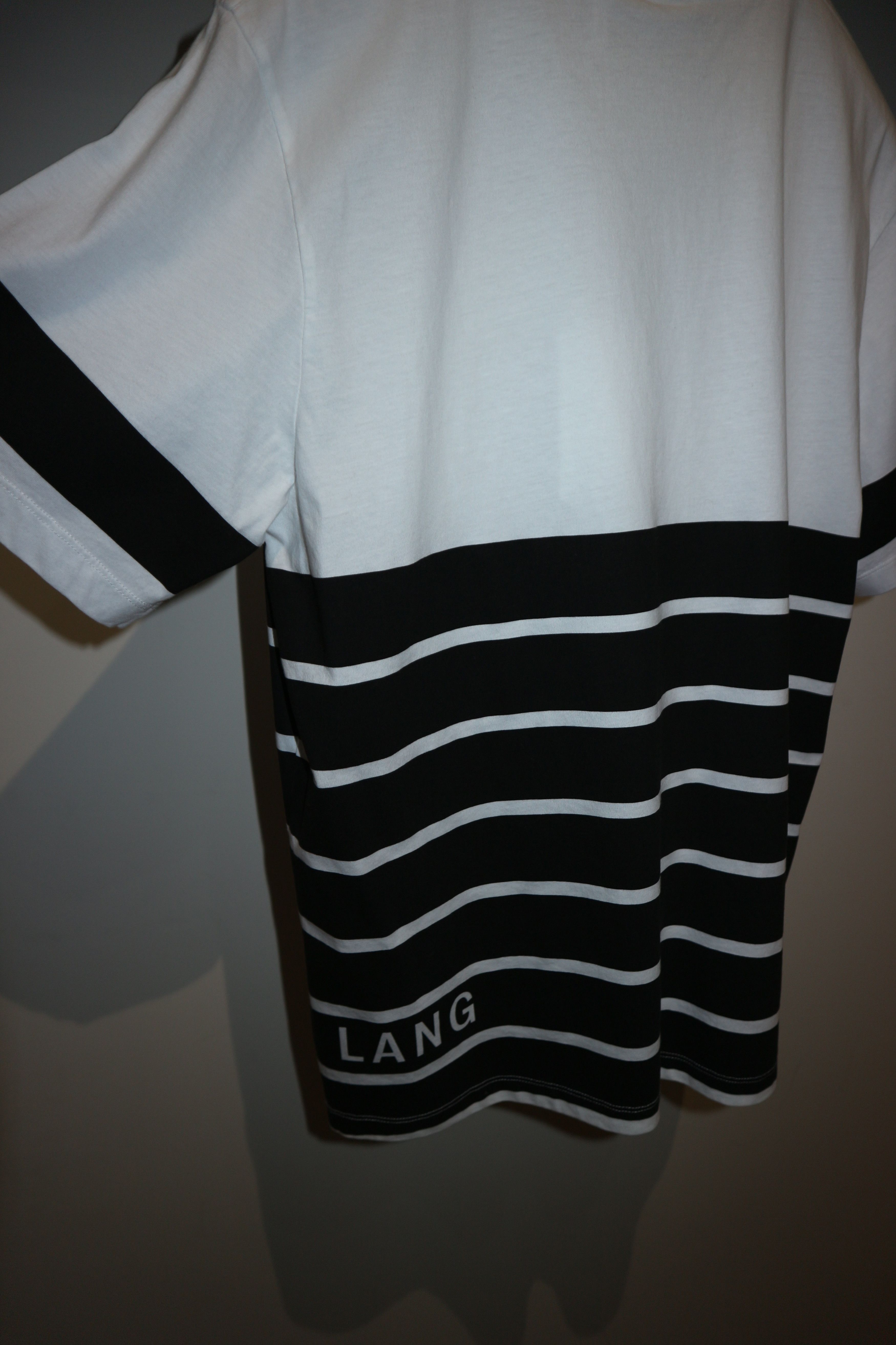Helmut Lang logo stripes t-shirt Size US M / EU 48-50 / 2 - 9 Thumbnail
