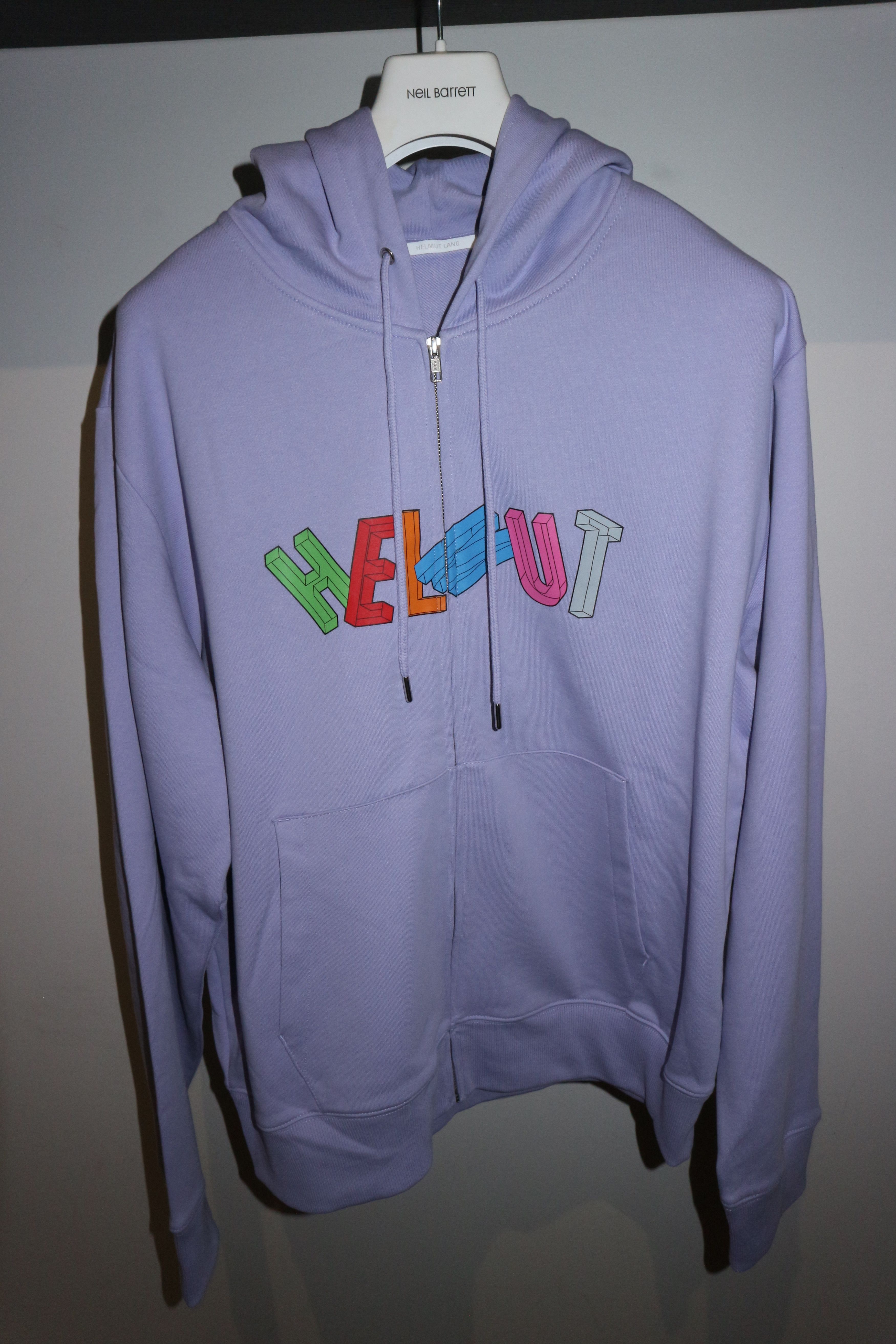3d logo print hoodie
