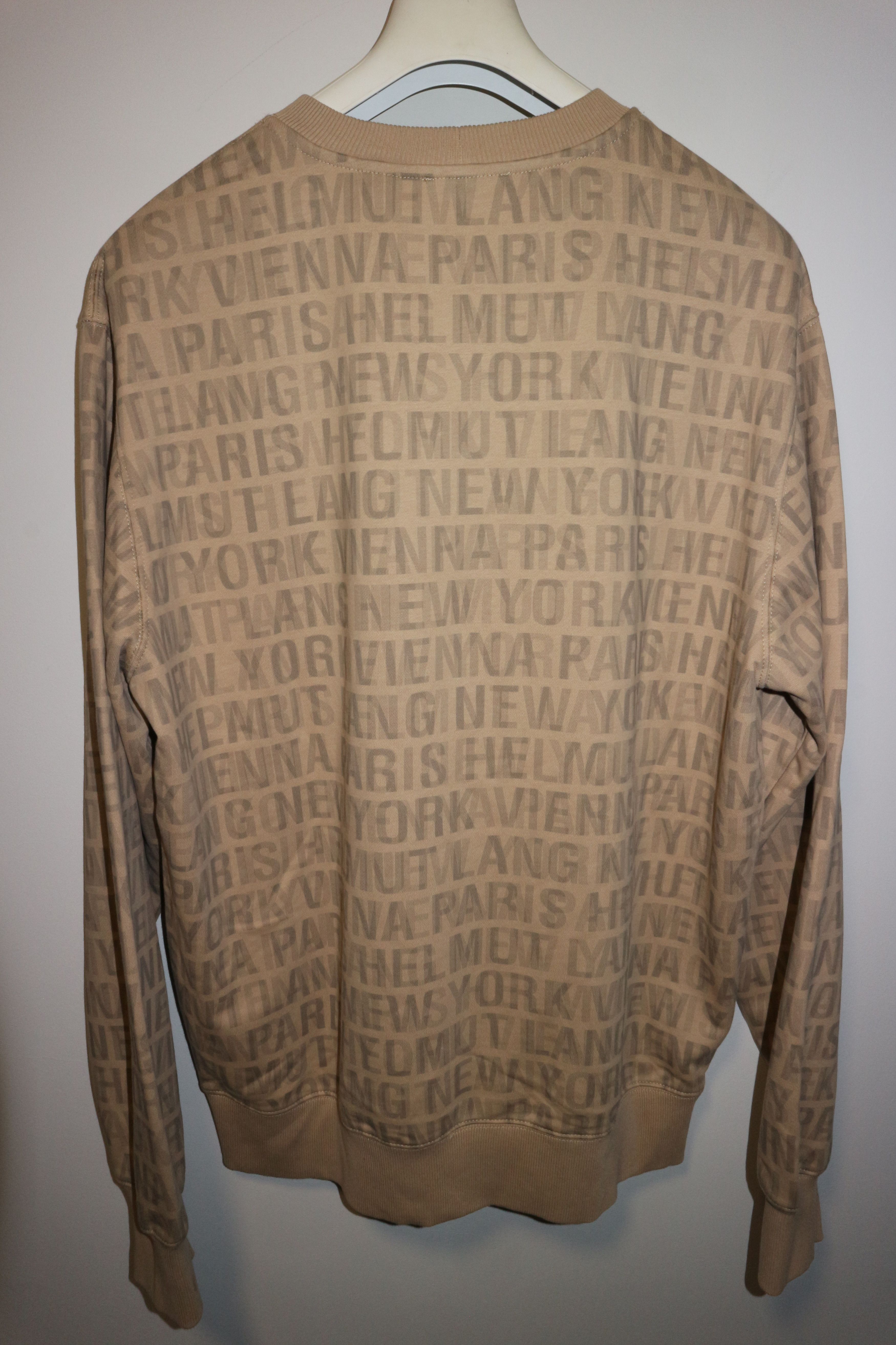 Helmut Lang All over logo print sweatshirt Size US M / EU 48-50 / 2 - 9 Thumbnail