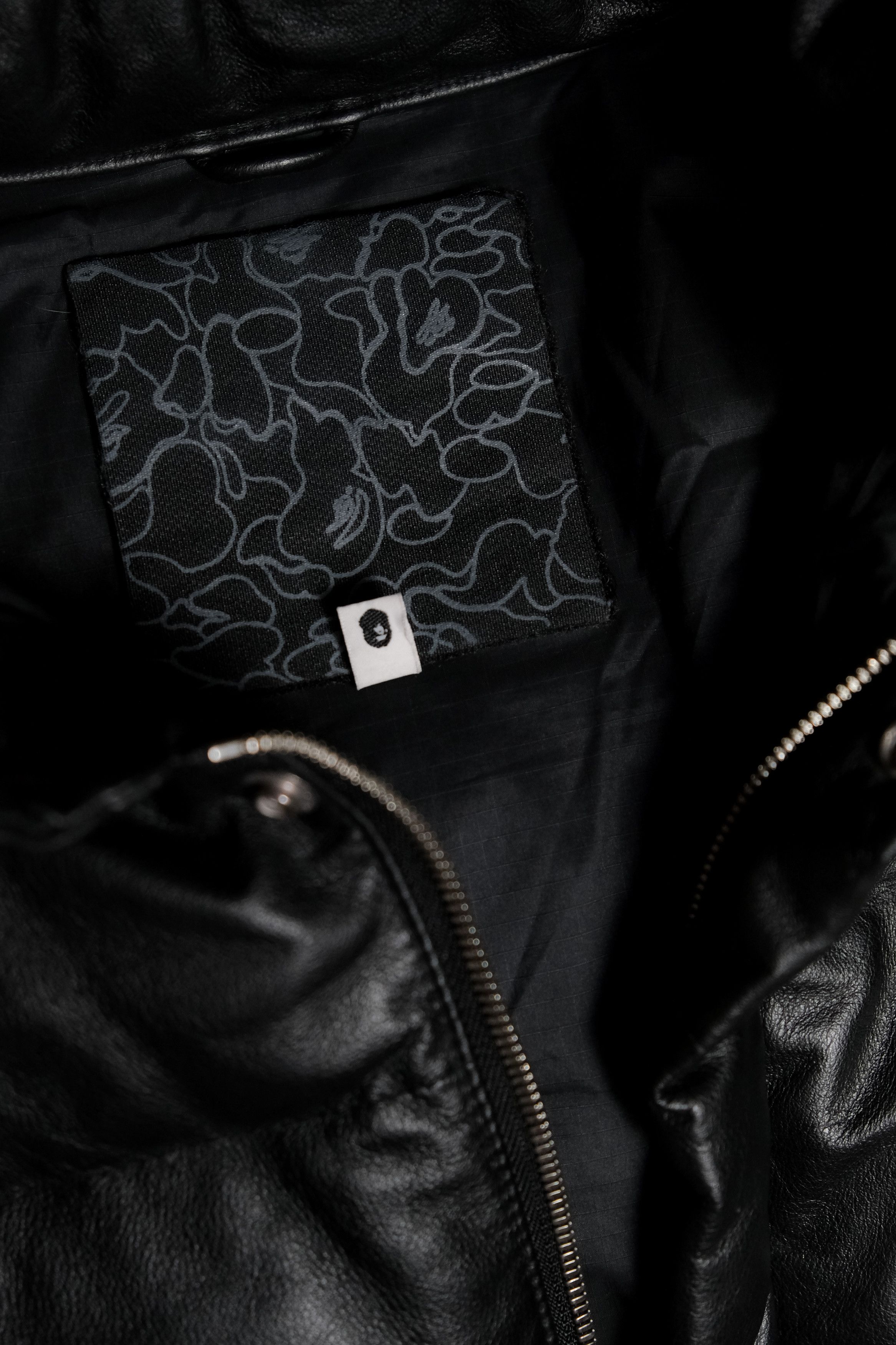 Bape A Bathing Ape BAPE Leather Classic Down Jacket NIGO Size US M / EU 48-50 / 2 - 8 Thumbnail