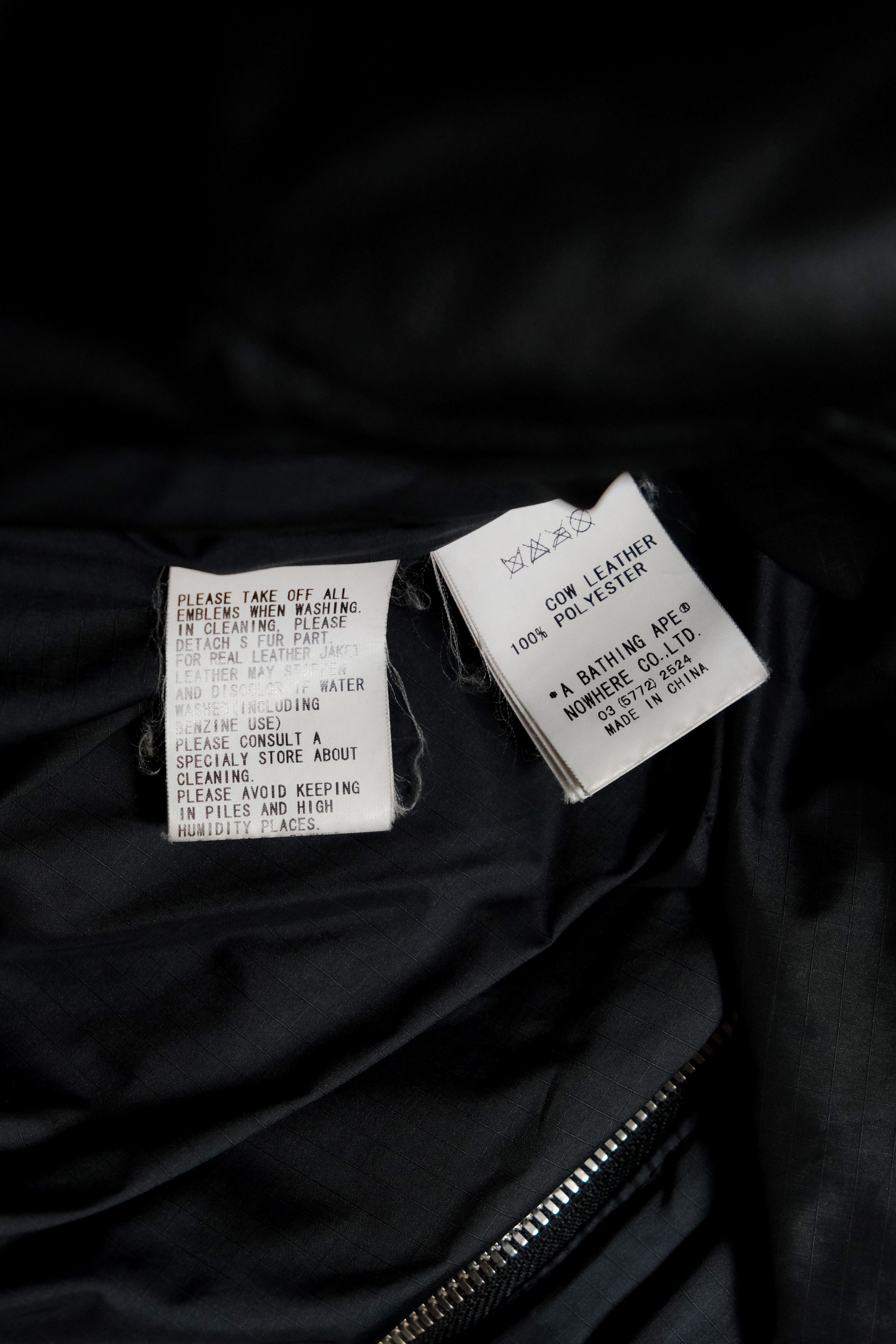 Bape A Bathing Ape BAPE Leather Classic Down Jacket NIGO Size US M / EU 48-50 / 2 - 9 Thumbnail