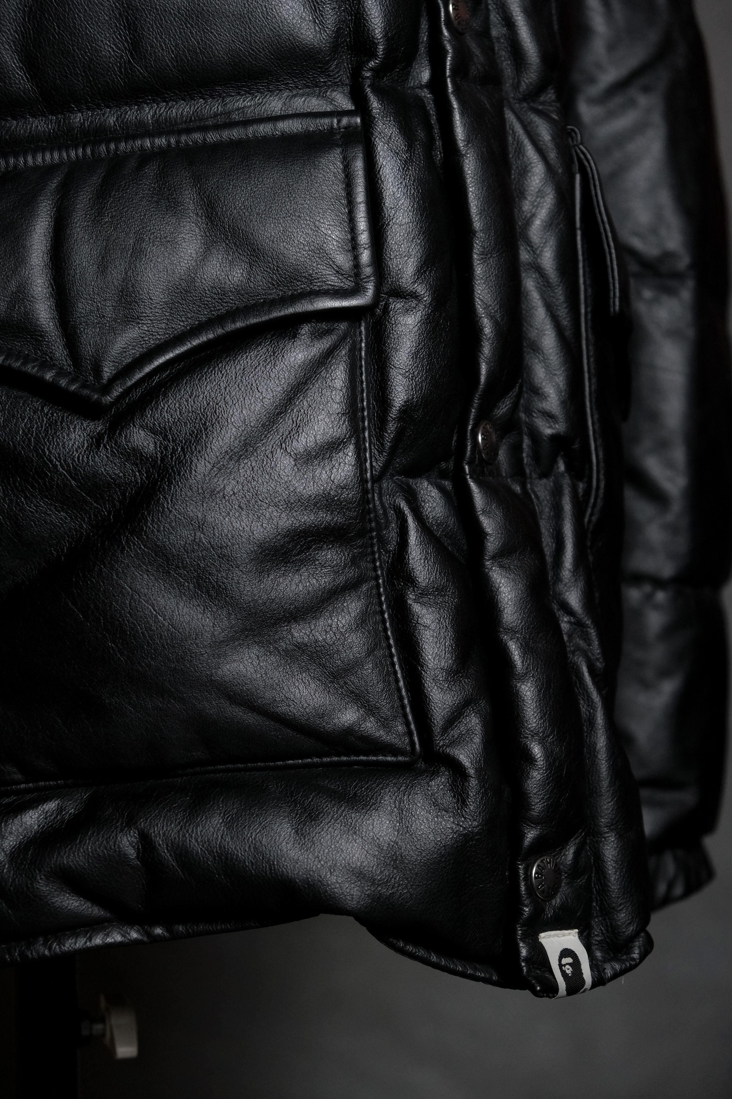 Bape A Bathing Ape BAPE Leather Classic Down Jacket NIGO Size US M / EU 48-50 / 2 - 4 Thumbnail