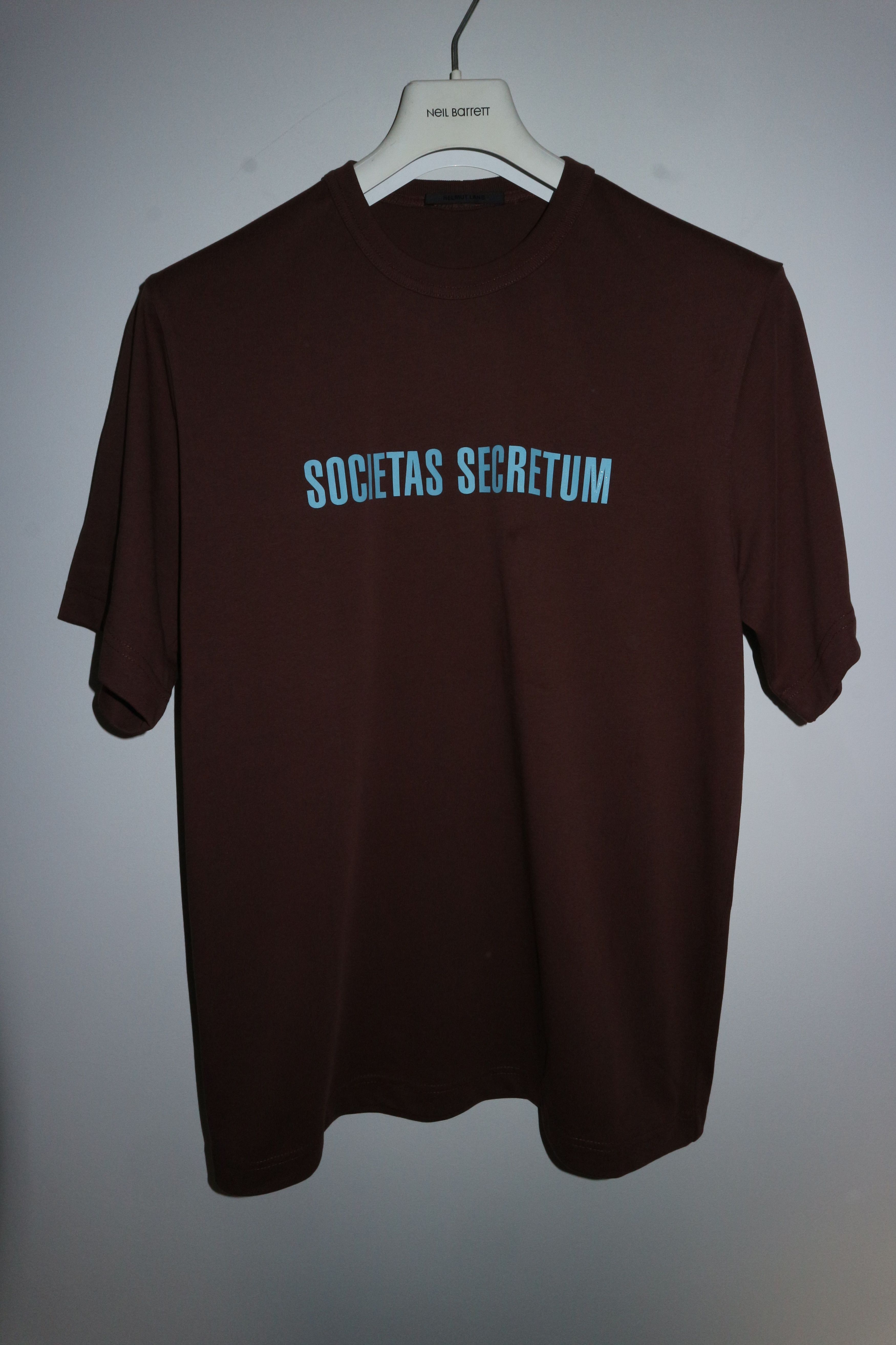 Helmut Lang Societas secretum t-shirt Size US S / EU 44-46 / 1 - 1 Thumbnail