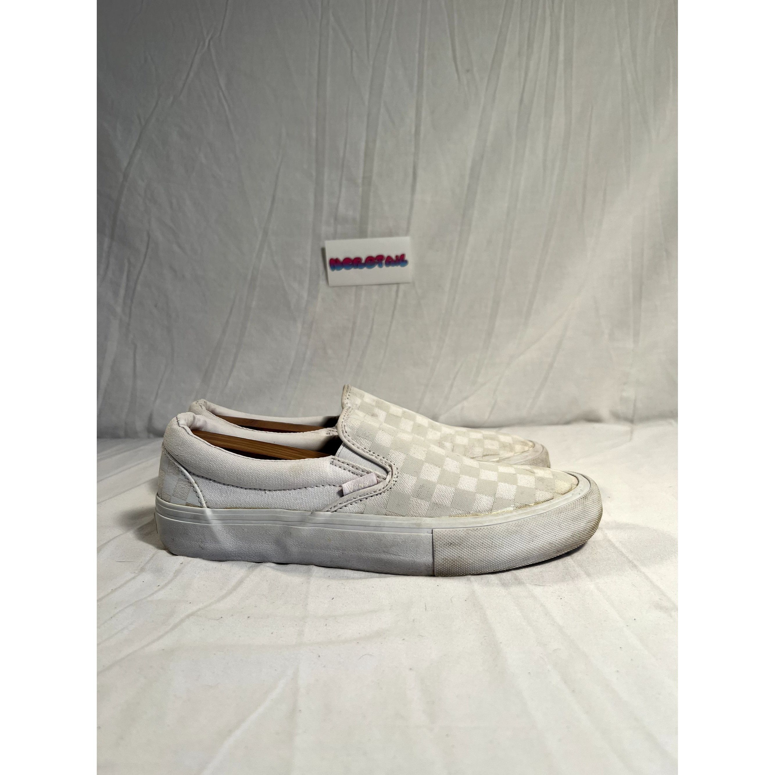 Streetwear Vans Vans UltraCush Reflective Checkerboard Slip Ons Mens 9.5 Whi Grailed
