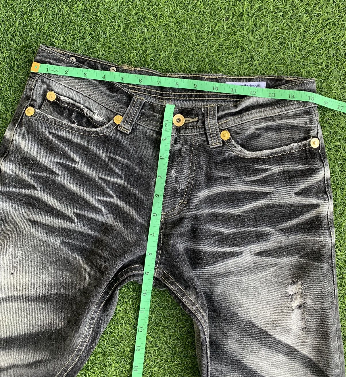semanticdesign Japanese Brand Semantic Design Distressed Jeans Size US 29 - 10 Thumbnail
