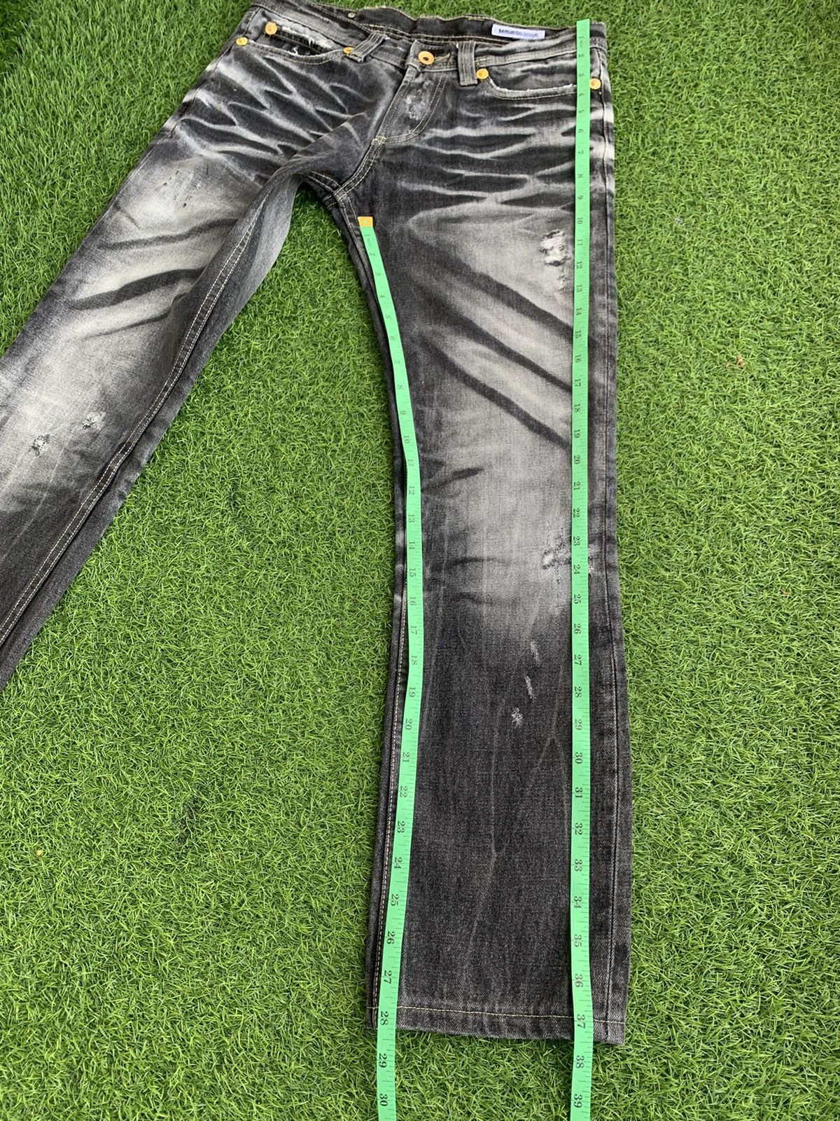semanticdesign Japanese Brand Semantic Design Distressed Jeans Size US 29 - 12 Thumbnail