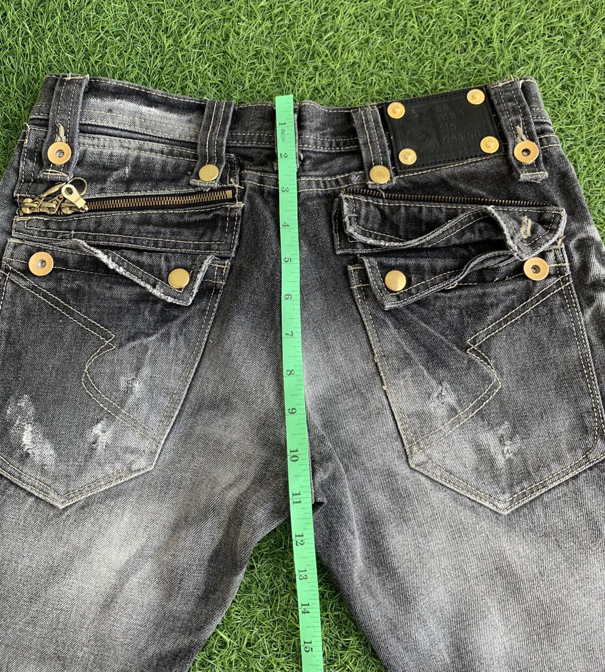 semanticdesign Japanese Brand Semantic Design Distressed Jeans Size US 29 - 13 Thumbnail