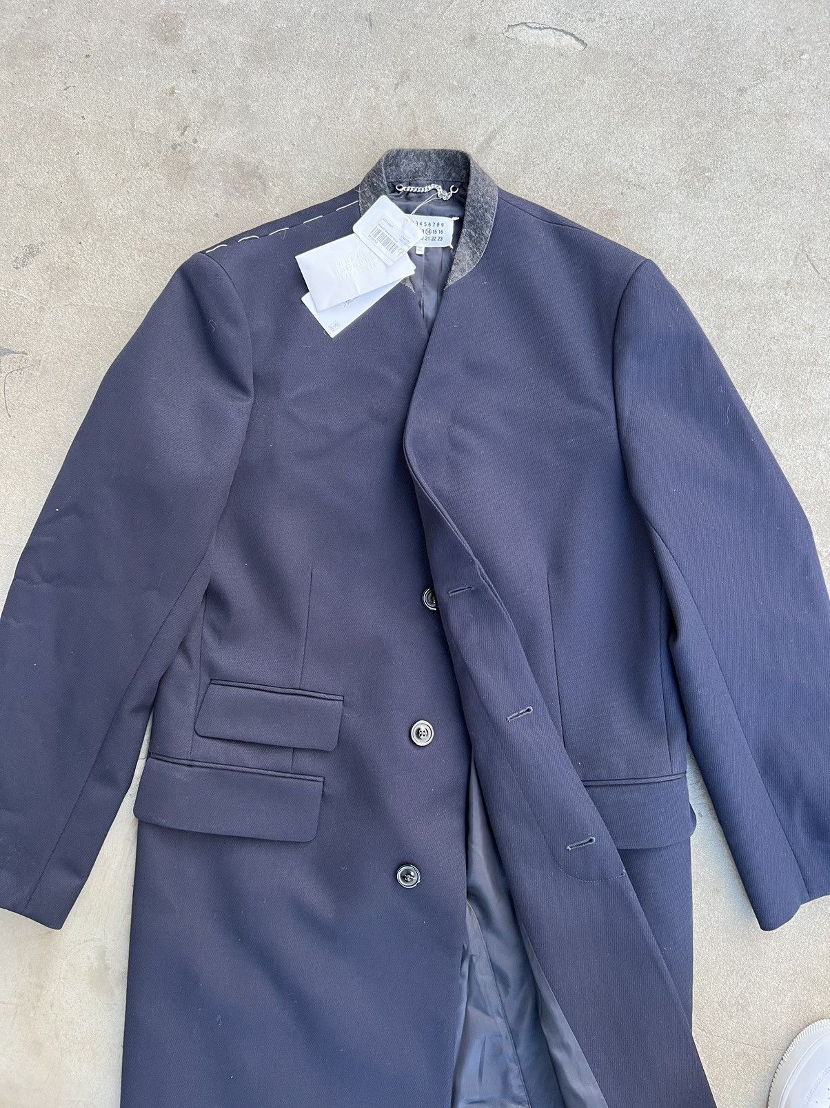 Maison Margiela NWT Maison Margiela Collarless Wool Cavalry Coat Size US M / EU 48-50 / 2 - 8 Thumbnail