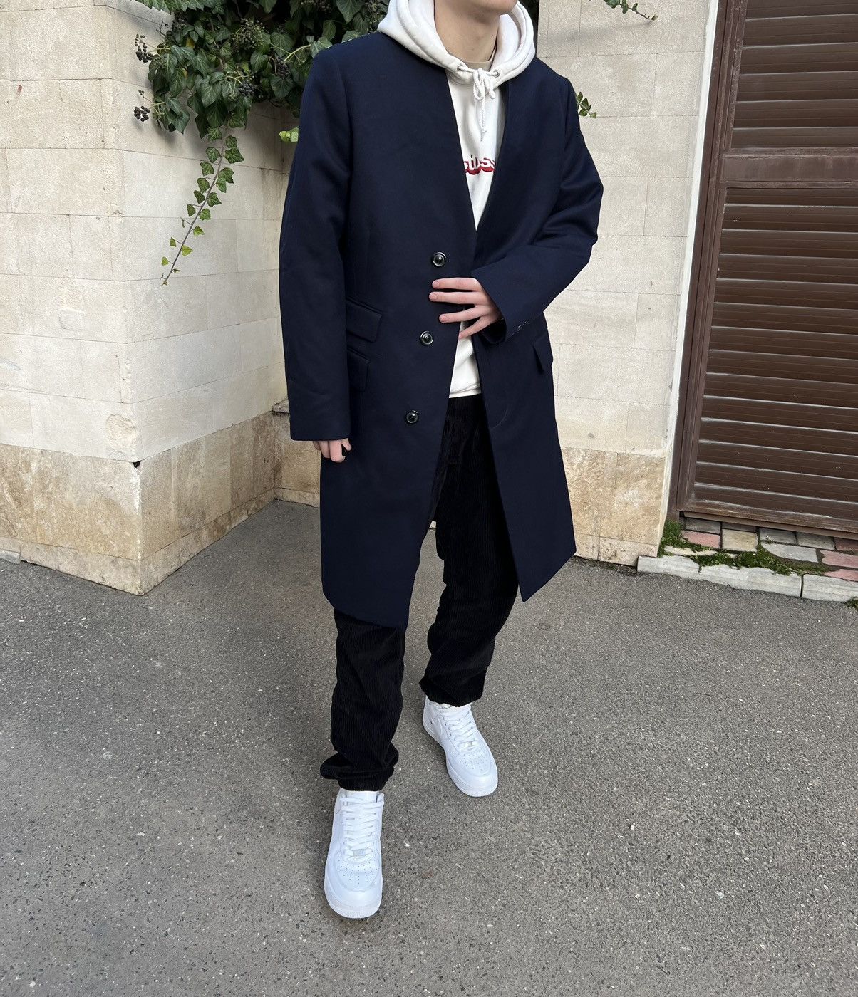 Maison Margiela NWT Maison Margiela Collarless Wool Cavalry Coat Size US M / EU 48-50 / 2 - 1 Thumbnail