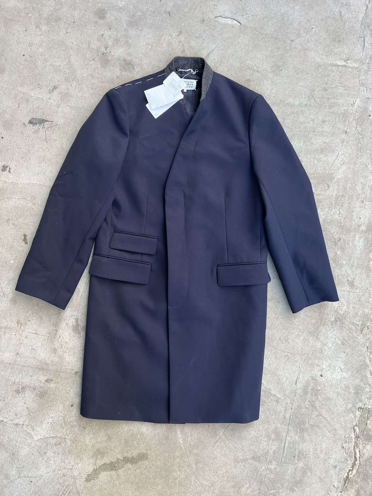 Maison Margiela NWT Maison Margiela Collarless Wool Cavalry Coat Size US M / EU 48-50 / 2 - 7 Thumbnail