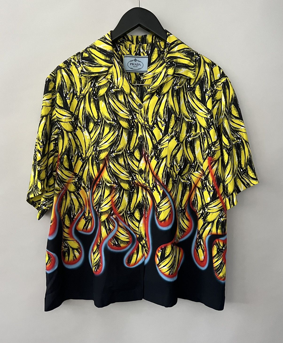 Prada Prada Banana and Flames Shirt Size US L / EU 52-54 / 3 - 1 Thumbnail
