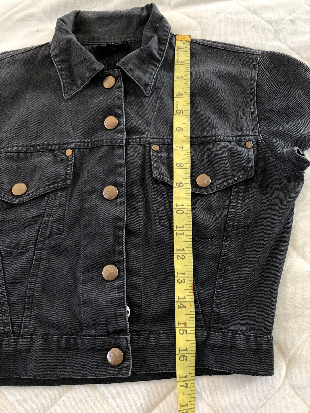Jean Paul Gaultier Jean Paul Gaultier Junior Denim Jacket Short Sleeve Size XS / US 0-2 / IT 36-38 - 8 Thumbnail