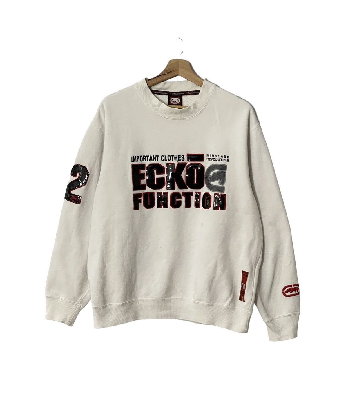 Japanese Brand × Vintage Vtg Ecko Function Spell Out Revolution Crewneck Sweatshirt Size US L / EU 52-54 / 3 - 1 Thumbnail