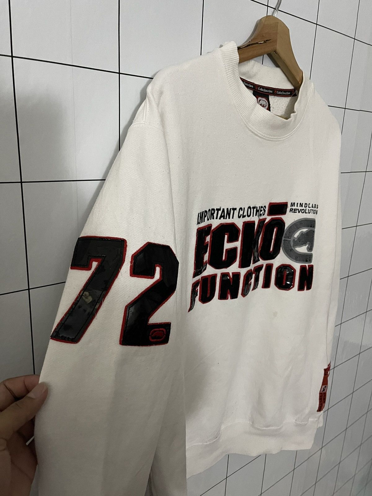 Japanese Brand × Vintage Vtg Ecko Function Spell Out Revolution Crewneck Sweatshirt Size US L / EU 52-54 / 3 - 4 Thumbnail