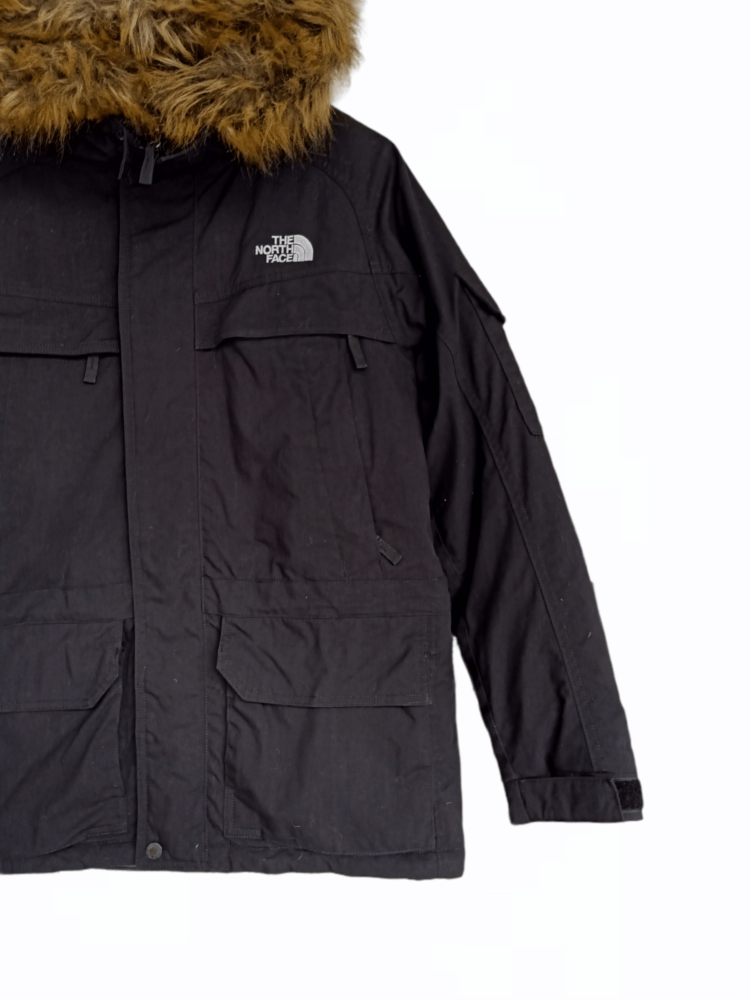 The North Face × Vintage The North Face Pertex Quantum Puffer Faux Fur Hoodie Size US M / EU 48-50 / 2 - 4 Thumbnail