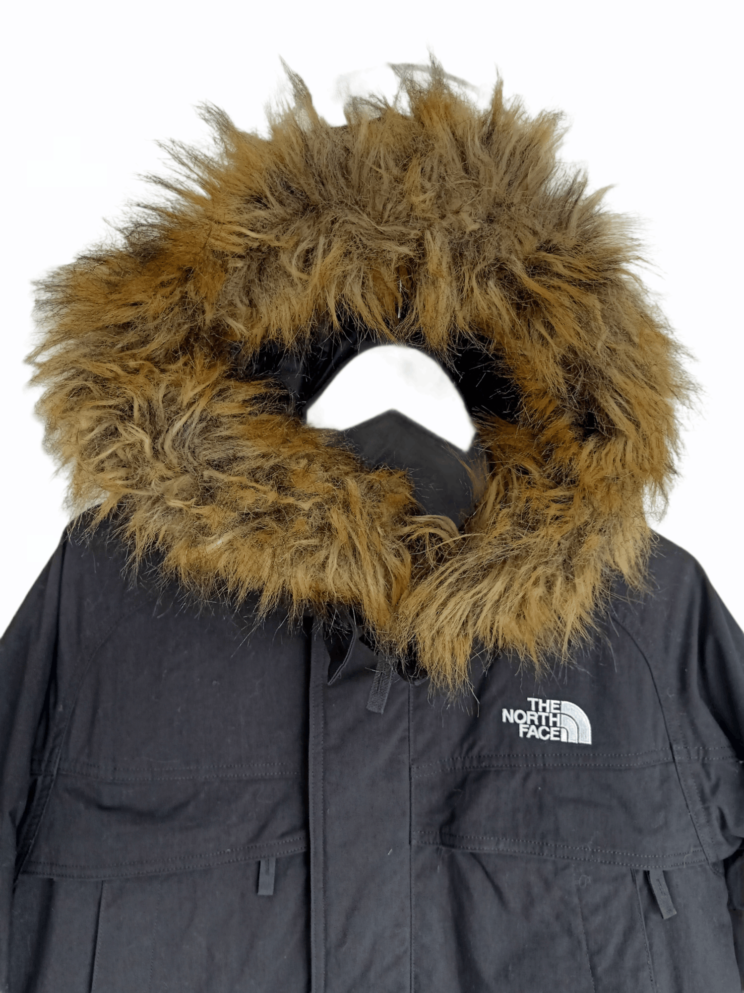 The North Face × Vintage The North Face Pertex Quantum Puffer Faux Fur Hoodie Size US M / EU 48-50 / 2 - 2 Thumbnail