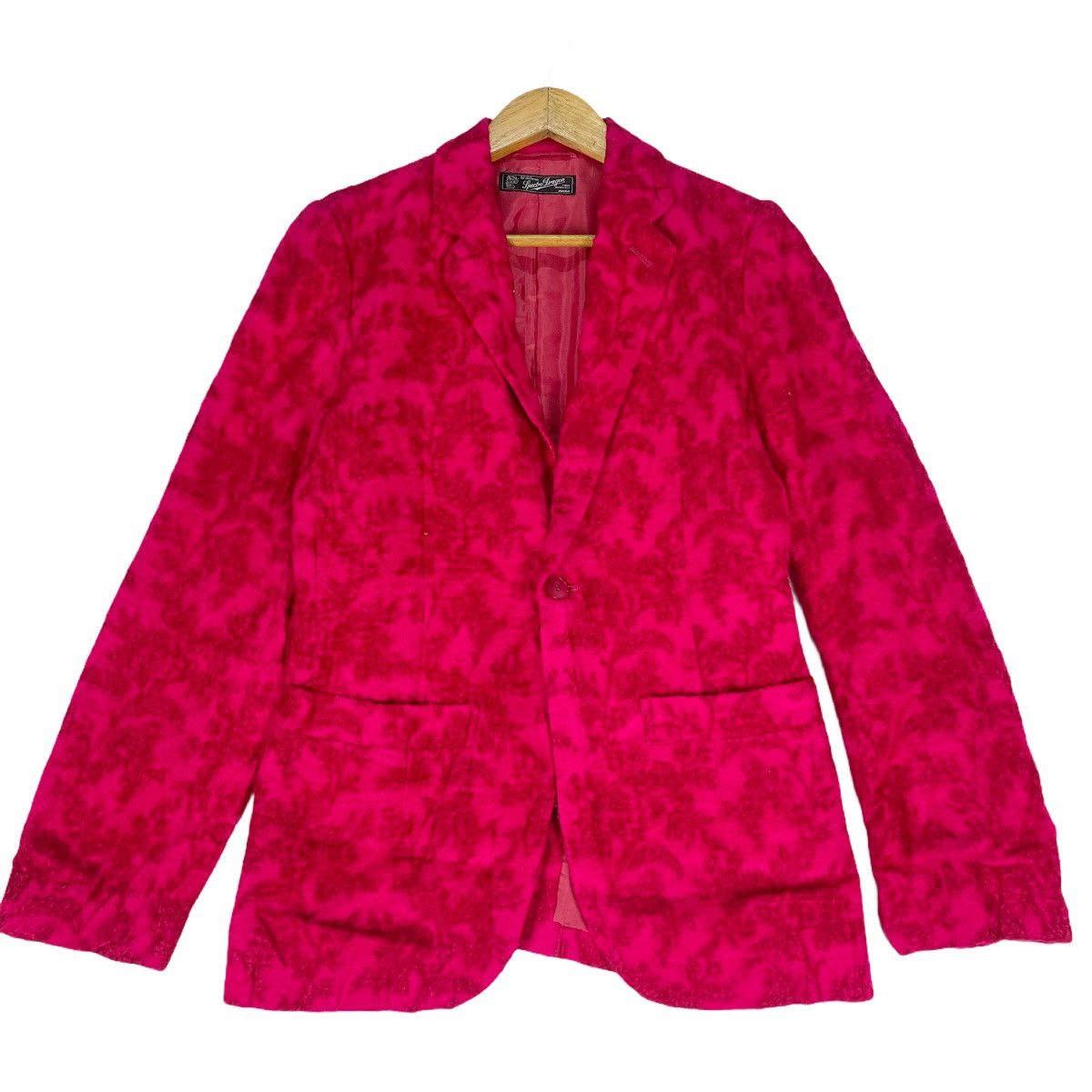 CABANE de ZUCCa × Issey Miyake 🔥ZUCCA Flowers Rayon Fullprint Blazer Jacket Size 40S - 1 Thumbnail
