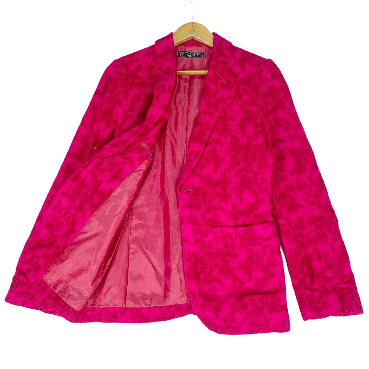 CABANE de ZUCCa × Issey Miyake 🔥ZUCCA Flowers Rayon Fullprint Blazer Jacket Size 40S - 2 Thumbnail