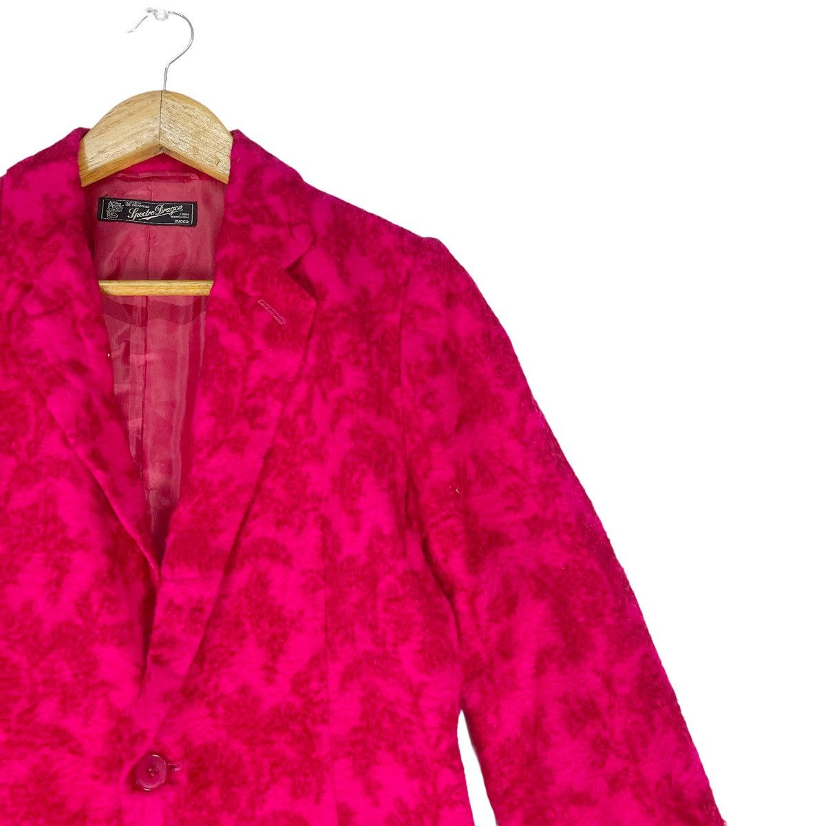 CABANE de ZUCCa × Issey Miyake 🔥ZUCCA Flowers Rayon Fullprint Blazer Jacket Size 40S - 4 Thumbnail