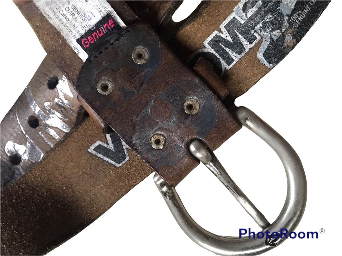 Leather × Volcom 💥Final Drop💥Vintage Volcom Skull Leather Belt Size ONE SIZE - 8 Thumbnail