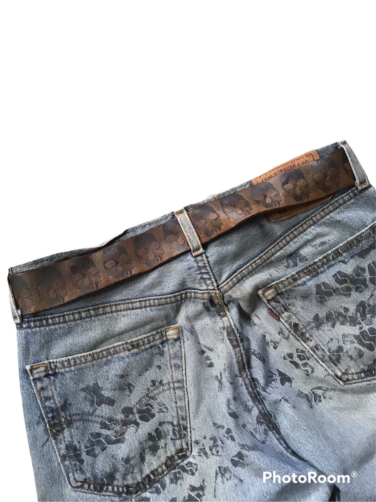 Leather × Volcom 💥Final Drop💥Vintage Volcom Skull Leather Belt Size ONE SIZE - 4 Thumbnail