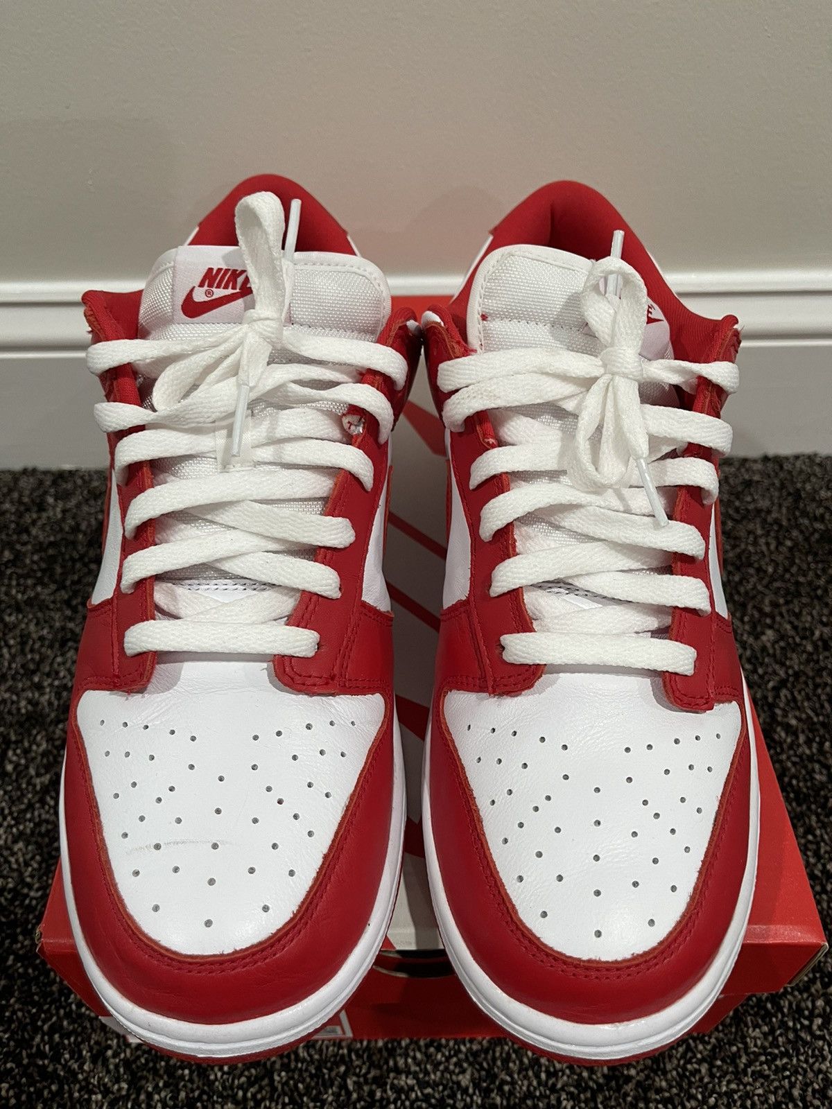 Nike Nike Dunk Low Retro SP “St. John’s” Red Varsity Size US 10.5 / EU 43-44 - 5 Thumbnail