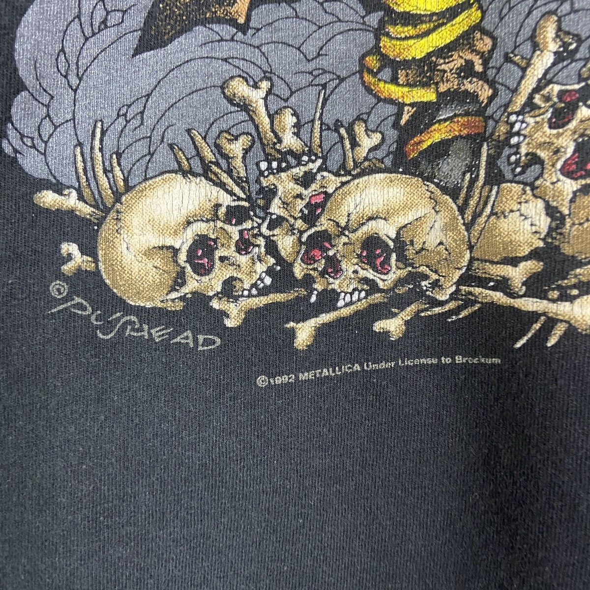 Brockum Vintage 90s 1992 Metallica Pushead Unforgiven Rock band tee Size US XL / EU 56 / 4 - 9 Thumbnail