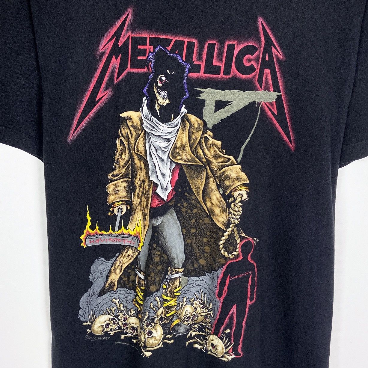 Brockum Vintage 90s 1992 Metallica Pushead Unforgiven Rock band tee Size US XL / EU 56 / 4 - 5 Thumbnail