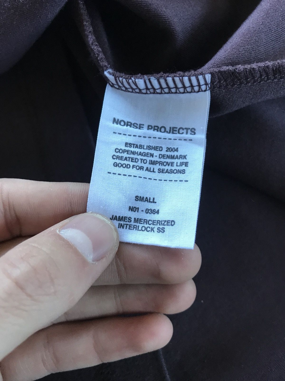 Norse Projects James Mercerized Interlock SS Size US S / EU 44-46 / 1 - 13 Thumbnail