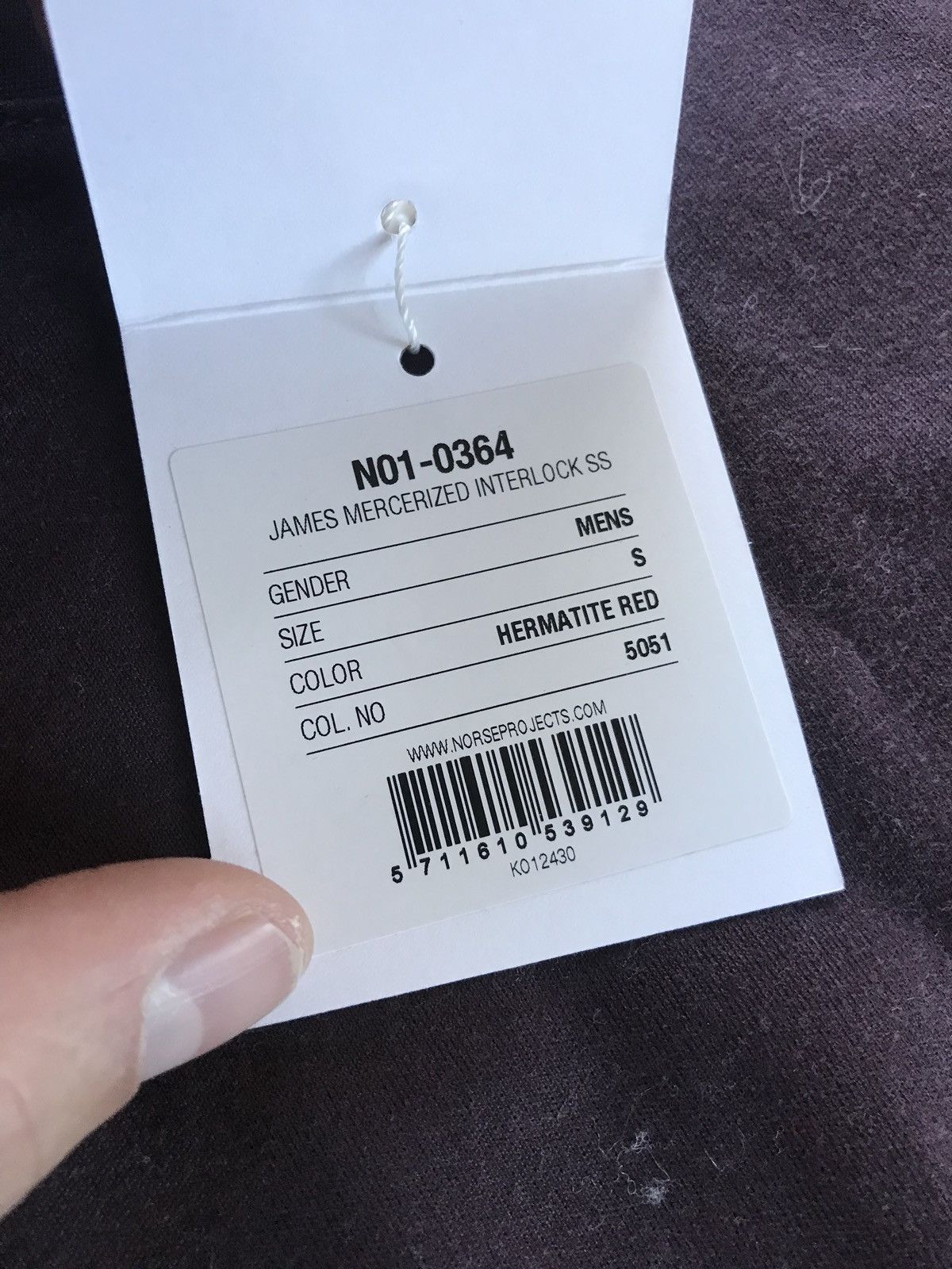 Norse Projects James Mercerized Interlock SS Size US S / EU 44-46 / 1 - 12 Thumbnail