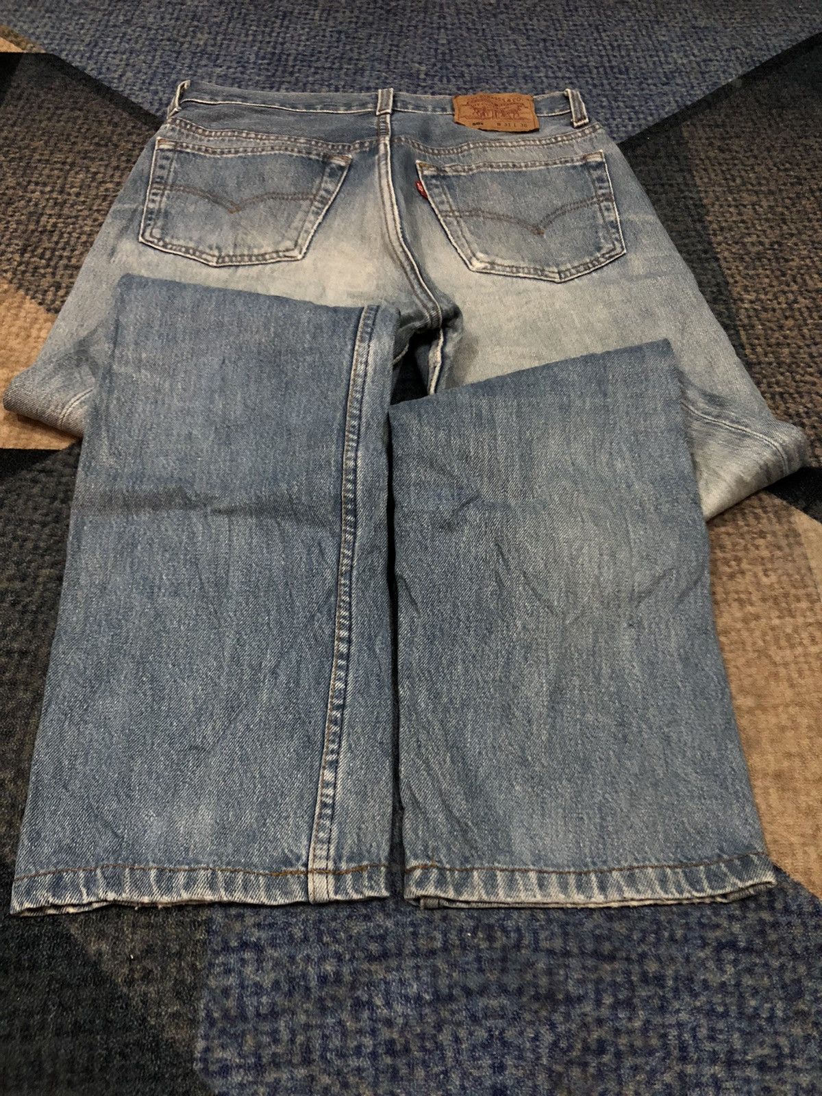 Levi's Vintage 90’s Trashed Levis 501 Non Selvedge Button 552 Denim Size US 30 / EU 46 - 10 Thumbnail