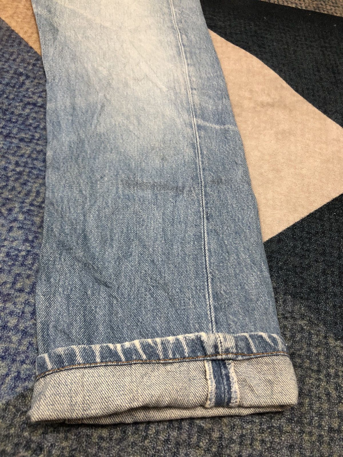 Levi's Vintage 90’s Trashed Levis 501 Non Selvedge Button 552 Denim Size US 30 / EU 46 - 4 Thumbnail