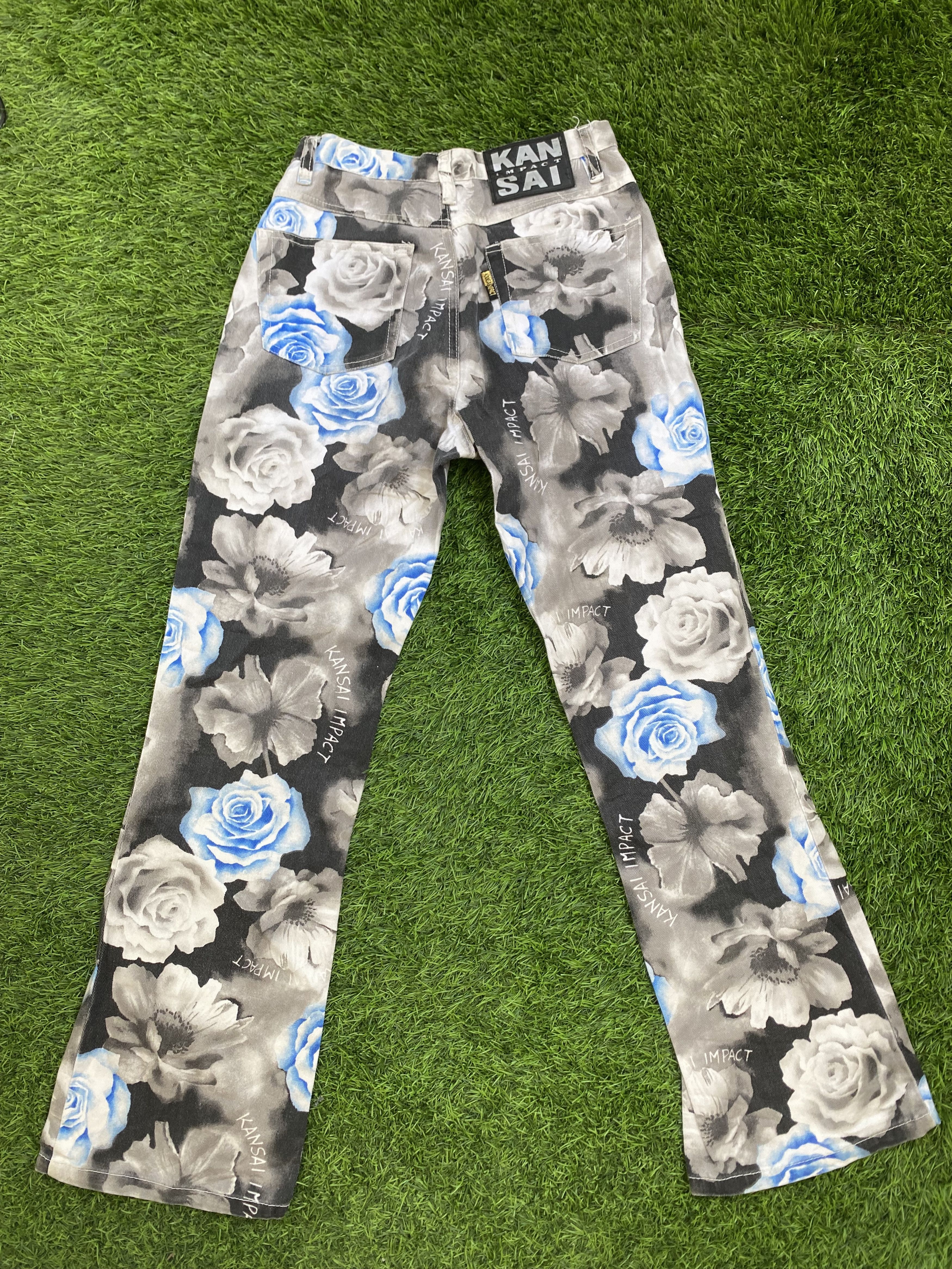 If Six Was Nine × Japanese Brand × Kansai Yamamoto Kansai Impact by Kansai Yamamoto floral Printed pants Size 25" / US 0 / IT 36 - 3 Thumbnail