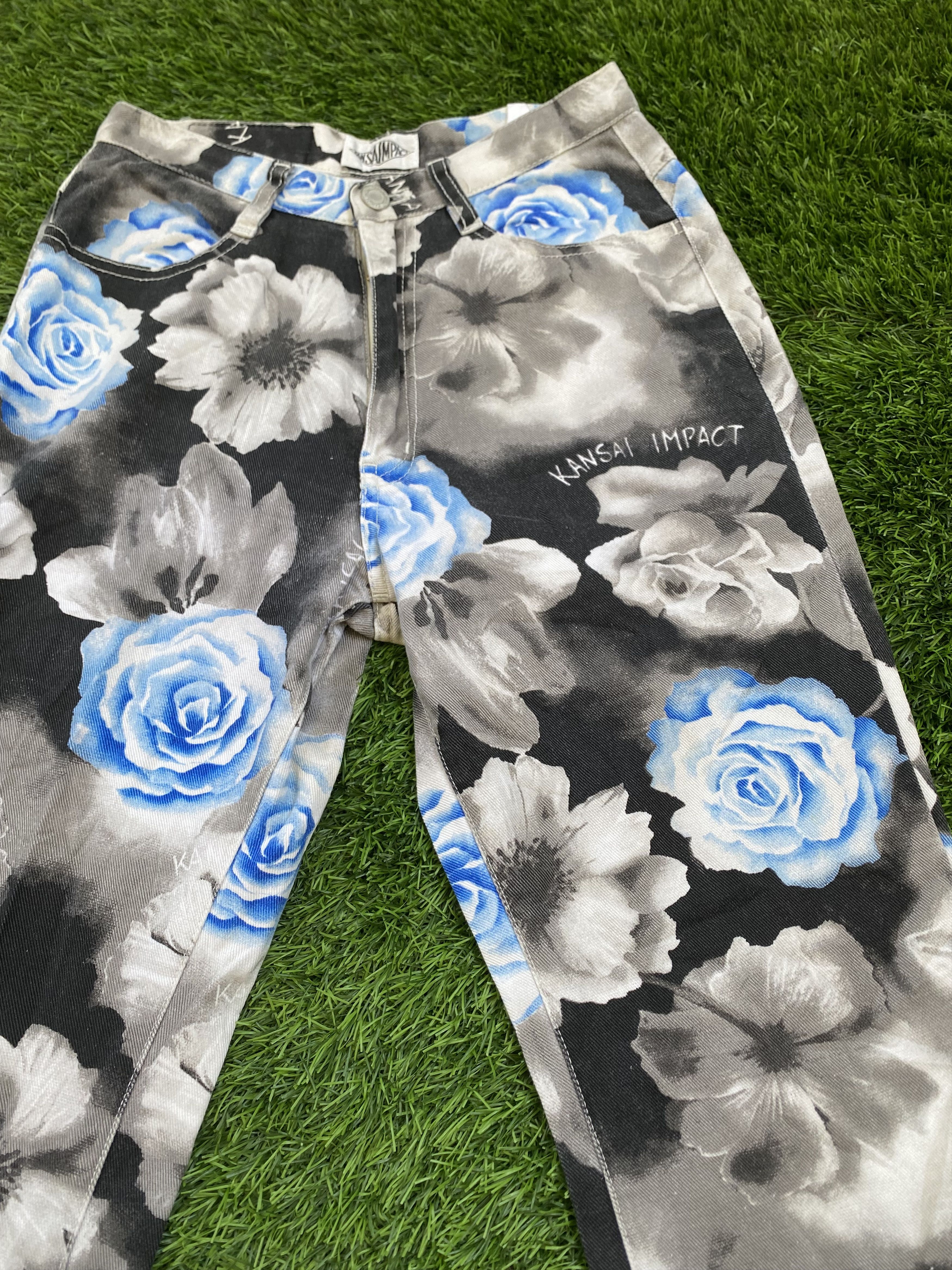 If Six Was Nine × Japanese Brand × Kansai Yamamoto Kansai Impact by Kansai Yamamoto floral Printed pants Size 25" / US 0 / IT 36 - 2 Thumbnail